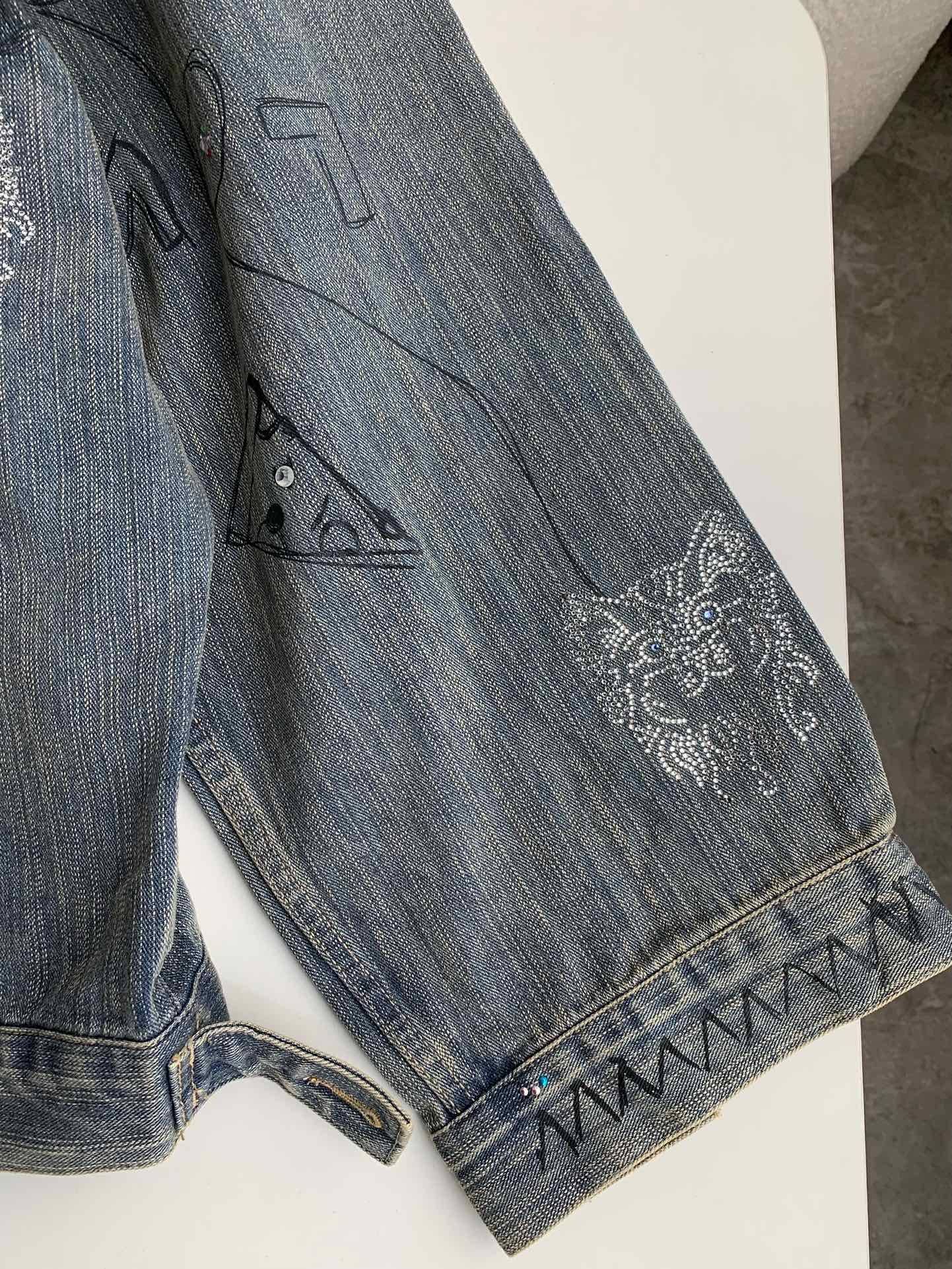 Ba1en*iaga Jean Jacket
