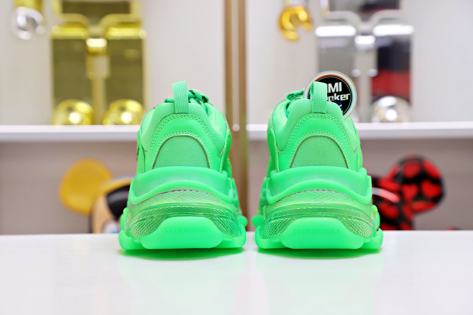 Ba1en*iaga Triple S Clear Sole green