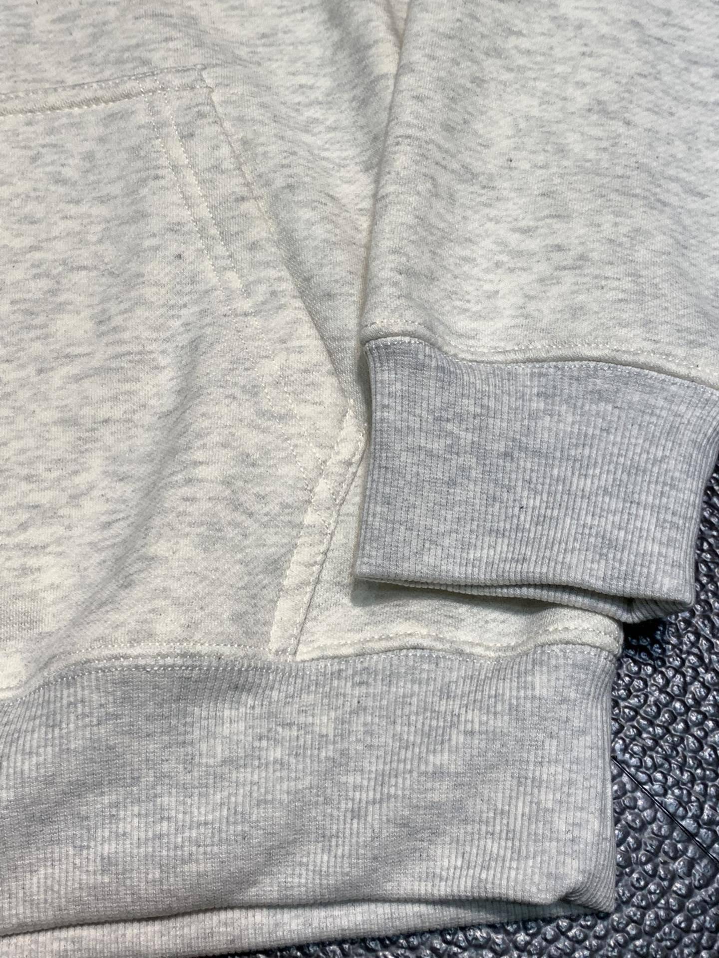 Pra*a fleece hooded sweatshirt