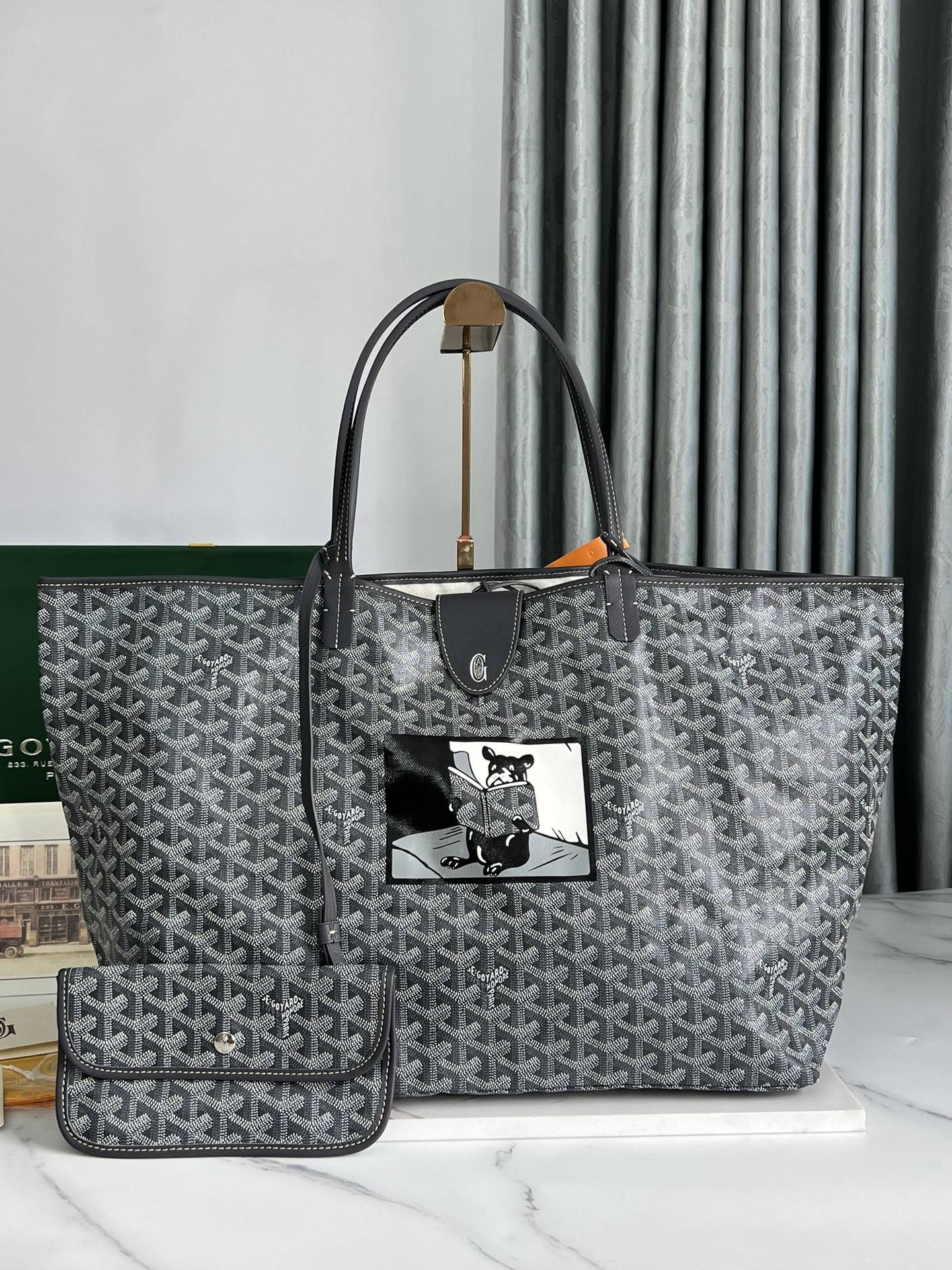 G09ard Saint L0vis GM special painted Dou style shopping bag