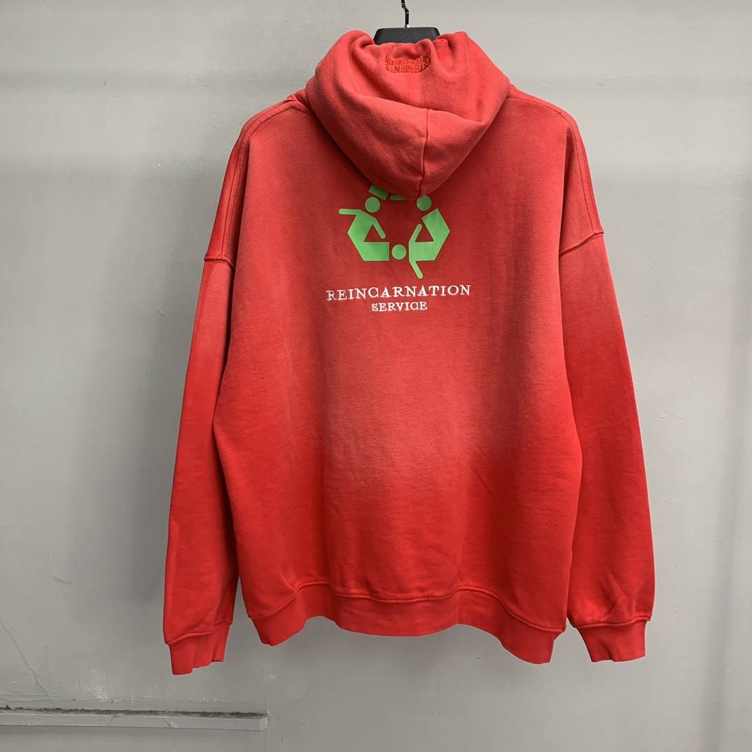 Ba1en*iaga lettered washed sweatshirt