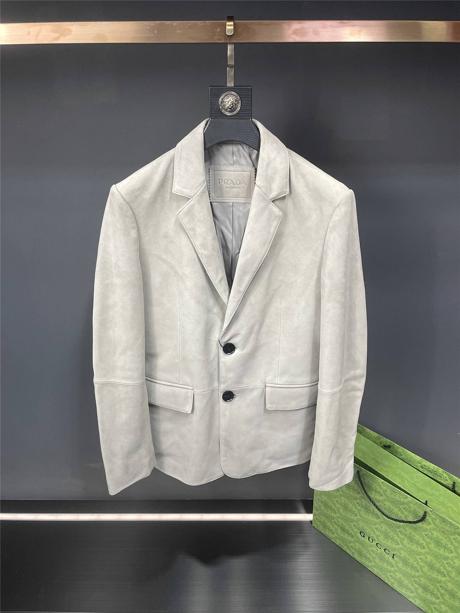 Pra*a deerskin blazer
