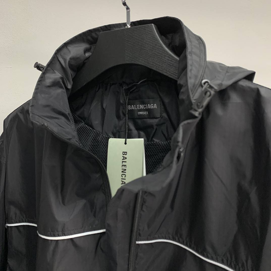 Ba1en*iaga BLCG reflective half zipper jacket