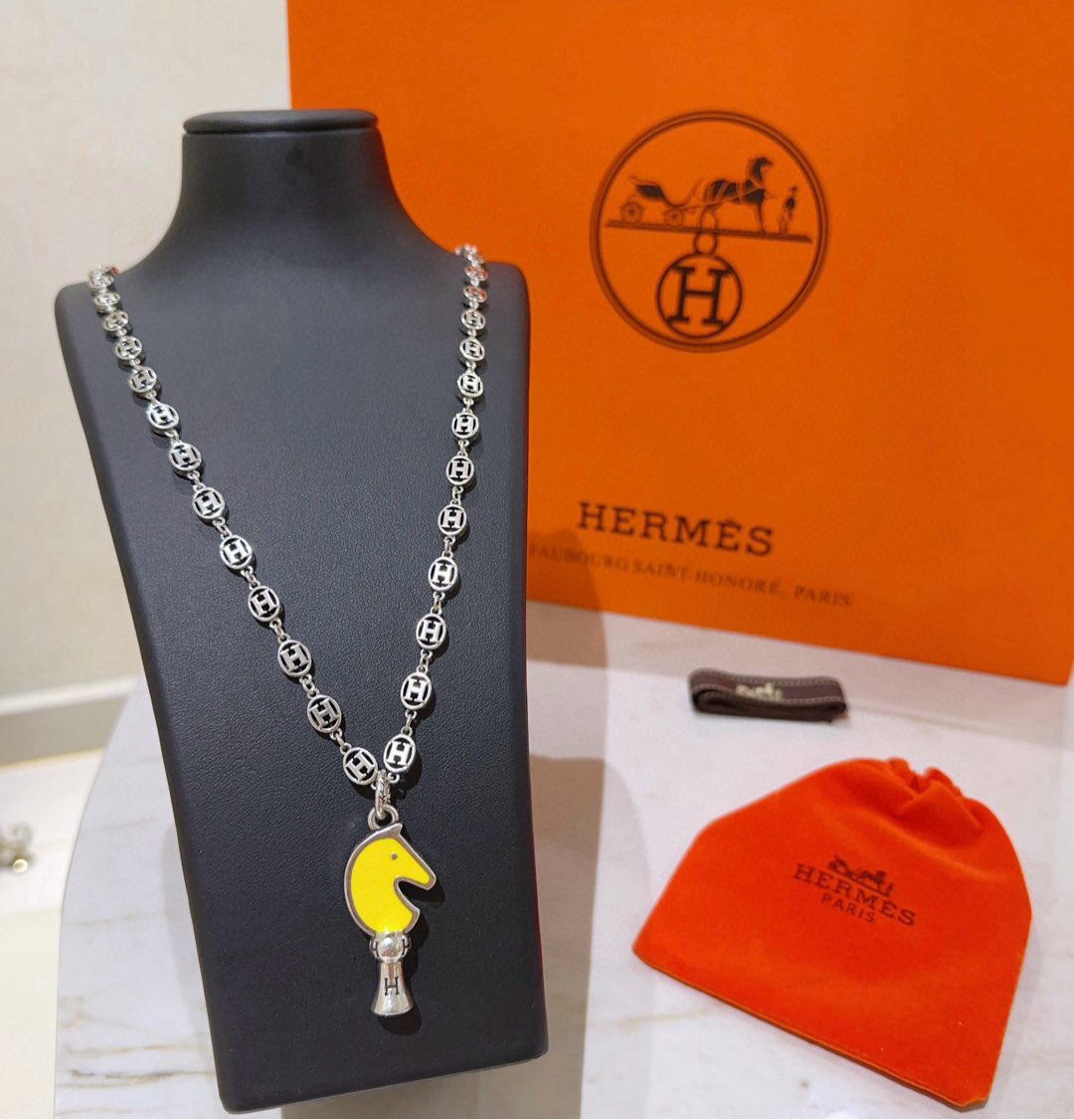 H**me5 horse necklace pig nose H necklace series jewelry imported materials customized must-have for men and women!