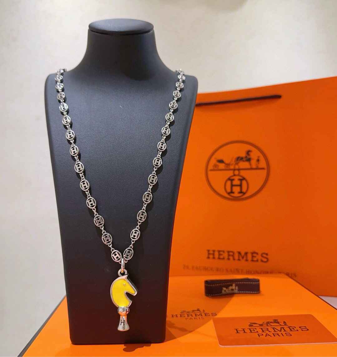 H**me5 horse necklace pig nose H necklace series jewelry imported materials customized must-have for men and women!