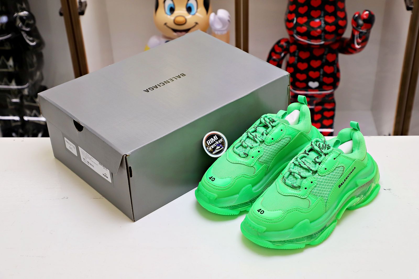 Ba1en*iaga Triple S Clear Sole green