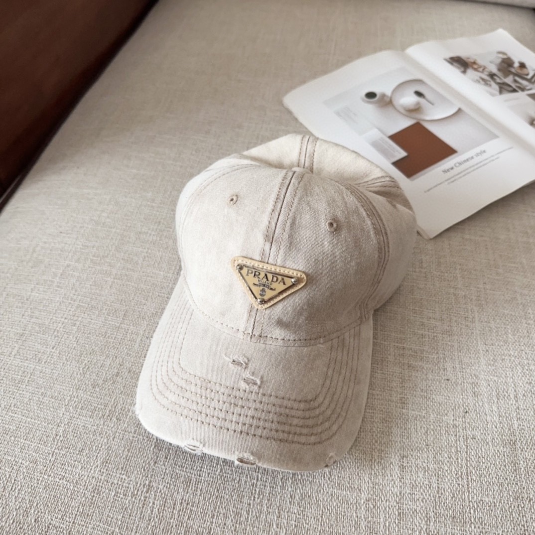 [#4811」 Pra*a baseball cap peaked ca p hat