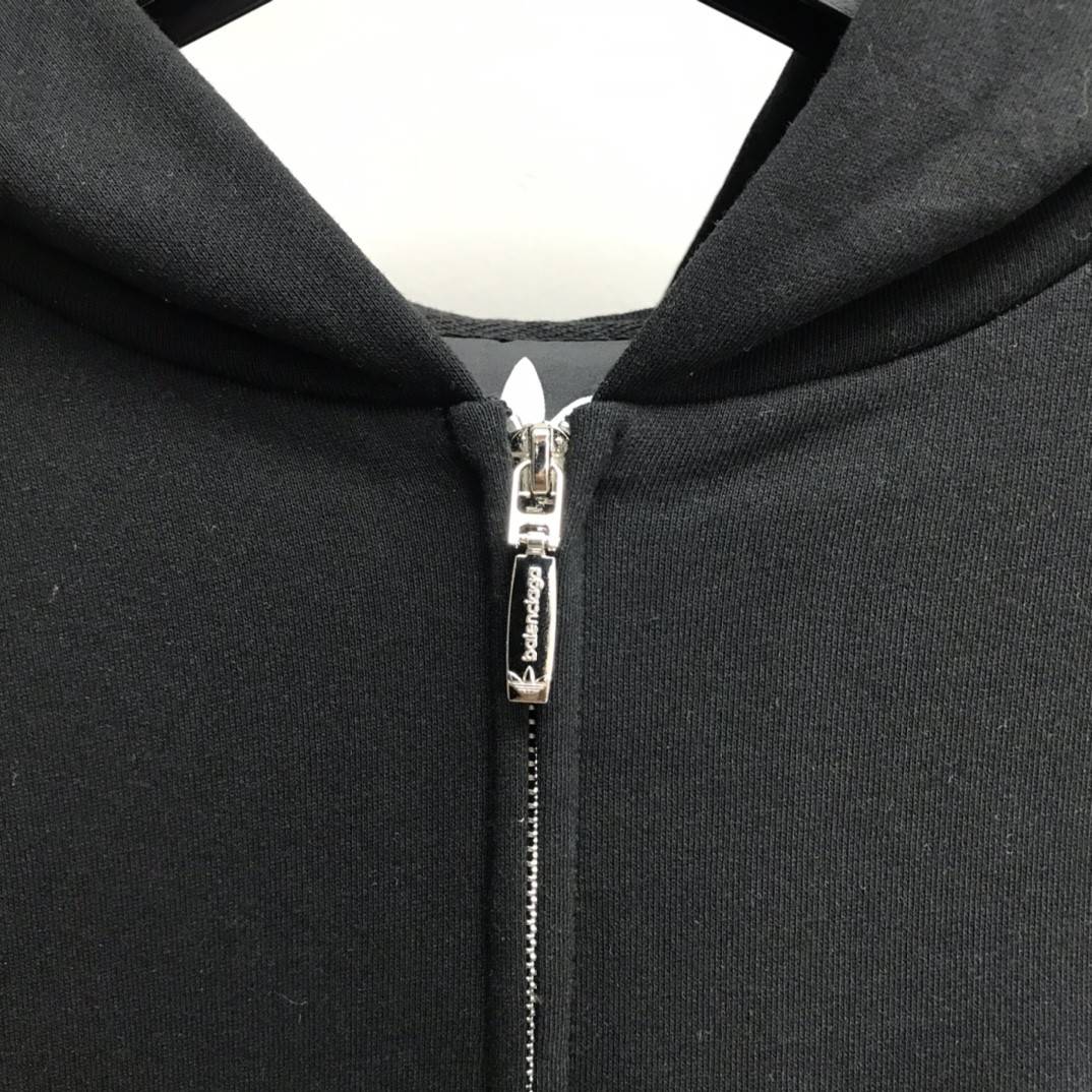 Ba1en*iaga Ardy Wiranata logo zipper hoodie