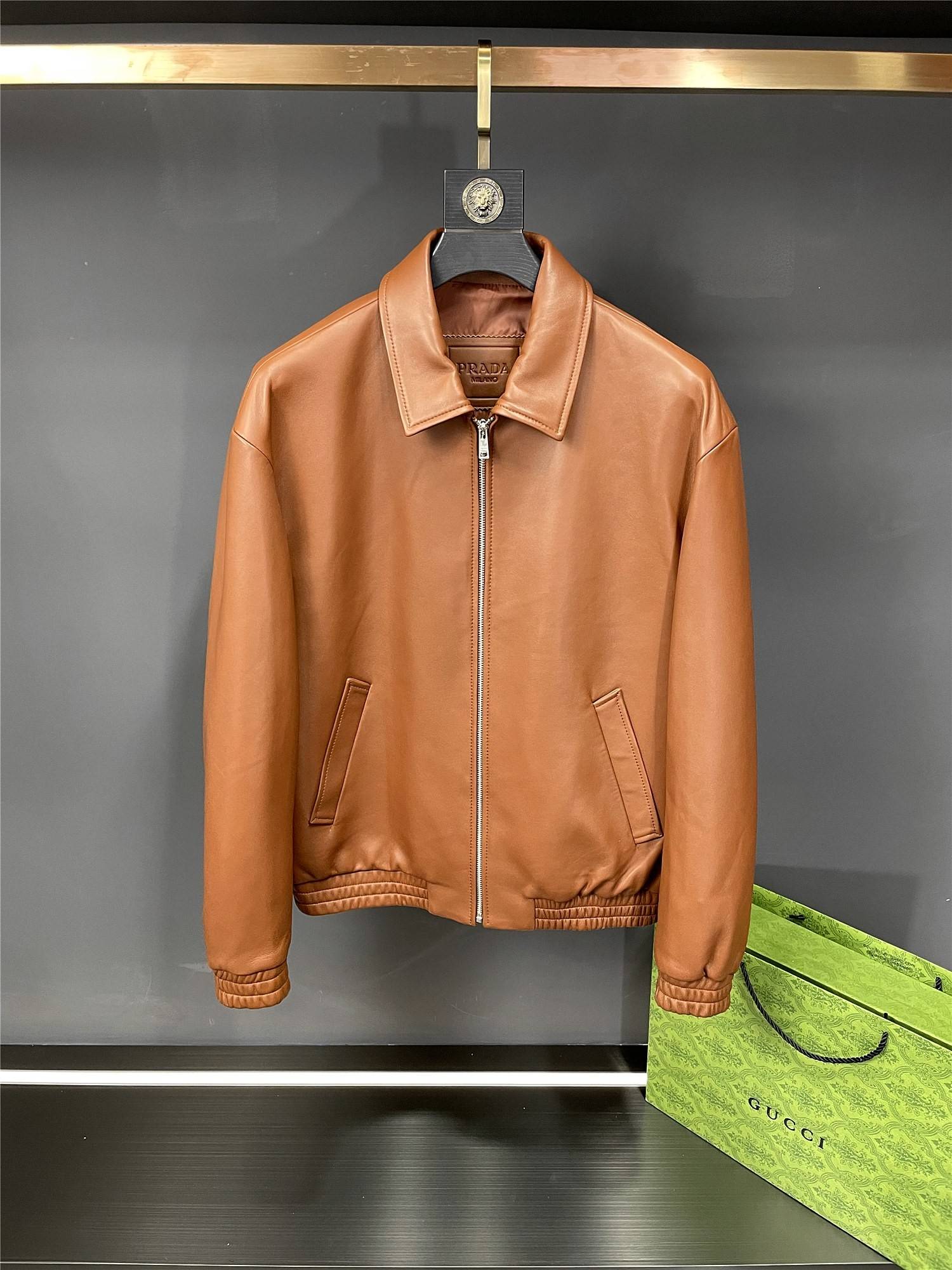Pra*a Paris catwalk style leather jacket
