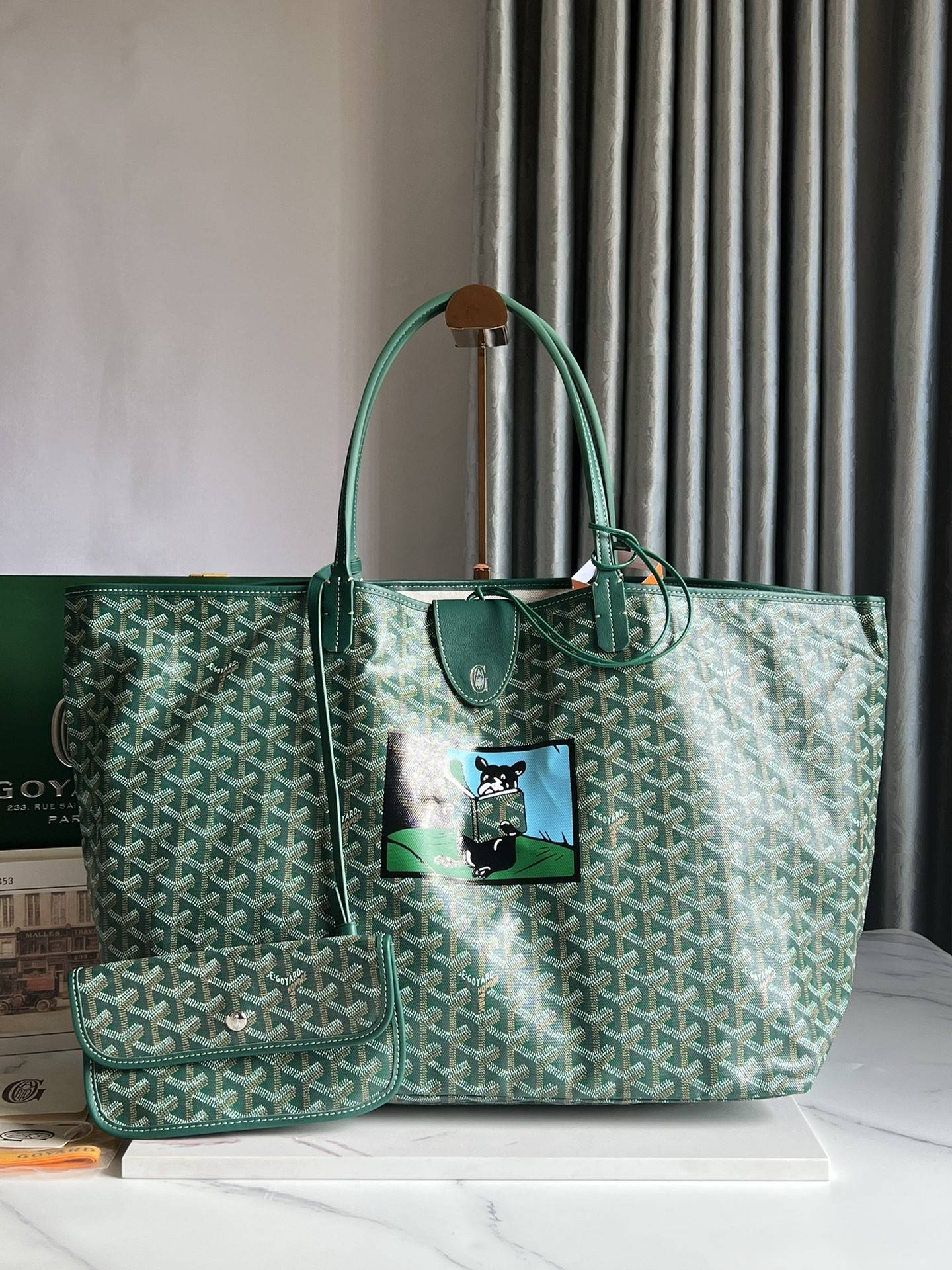 G09ard Saint L0vis GM special painted Dou style shopping bag