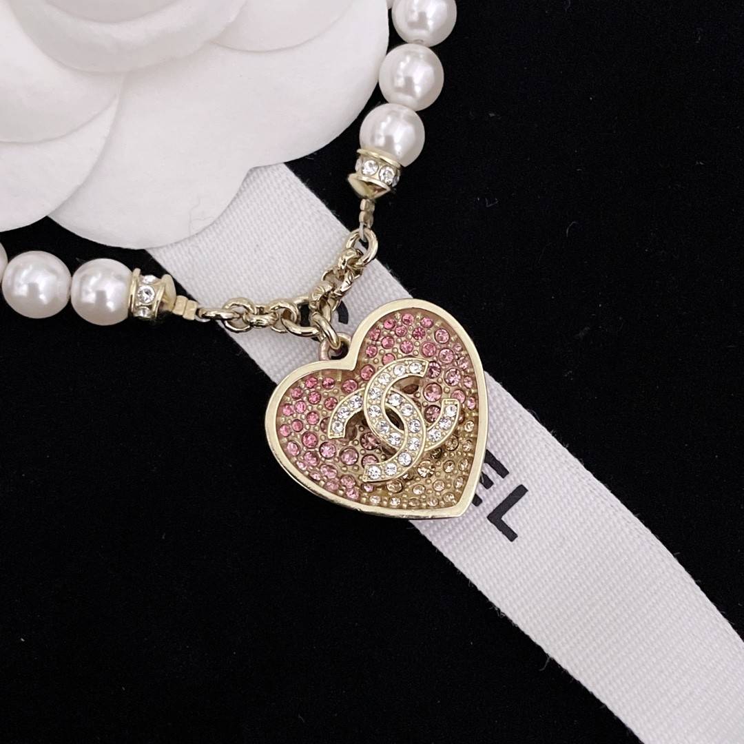 Ch**el small double-sided heart necklace