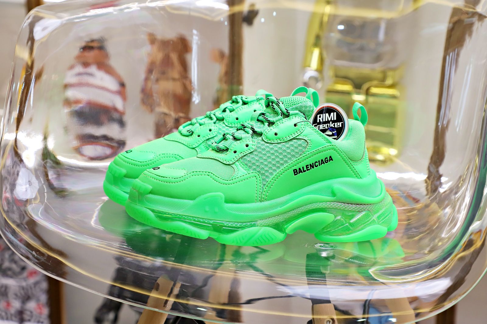 Ba1en*iaga Triple S Clear Sole green