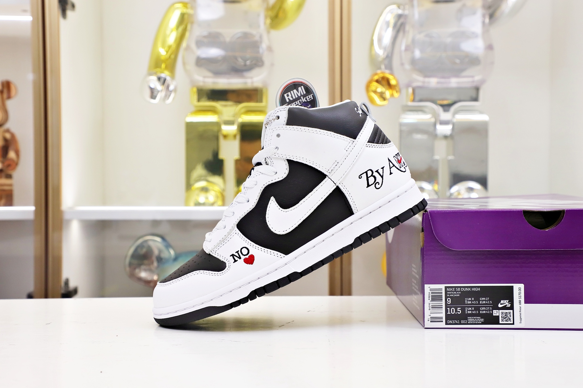 NIKE SB DUNK HIGH Svp*me BY ANY MEANS