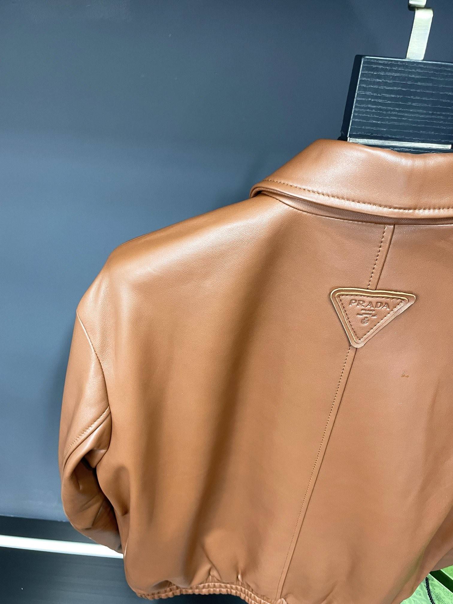 Pra*a Paris catwalk style leather jacket