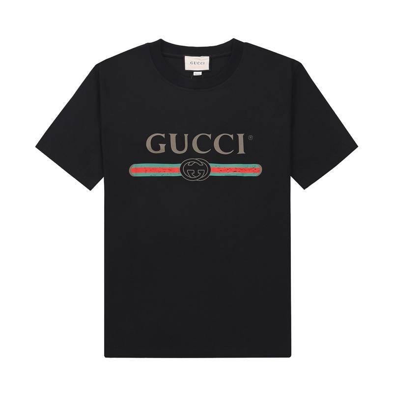 Gvc*1 men's and women's black T-shirt