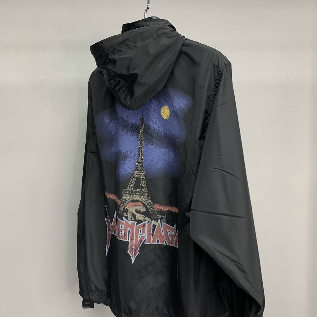 Ba1en*iaga BLCG Tower Night View waterproof jacket