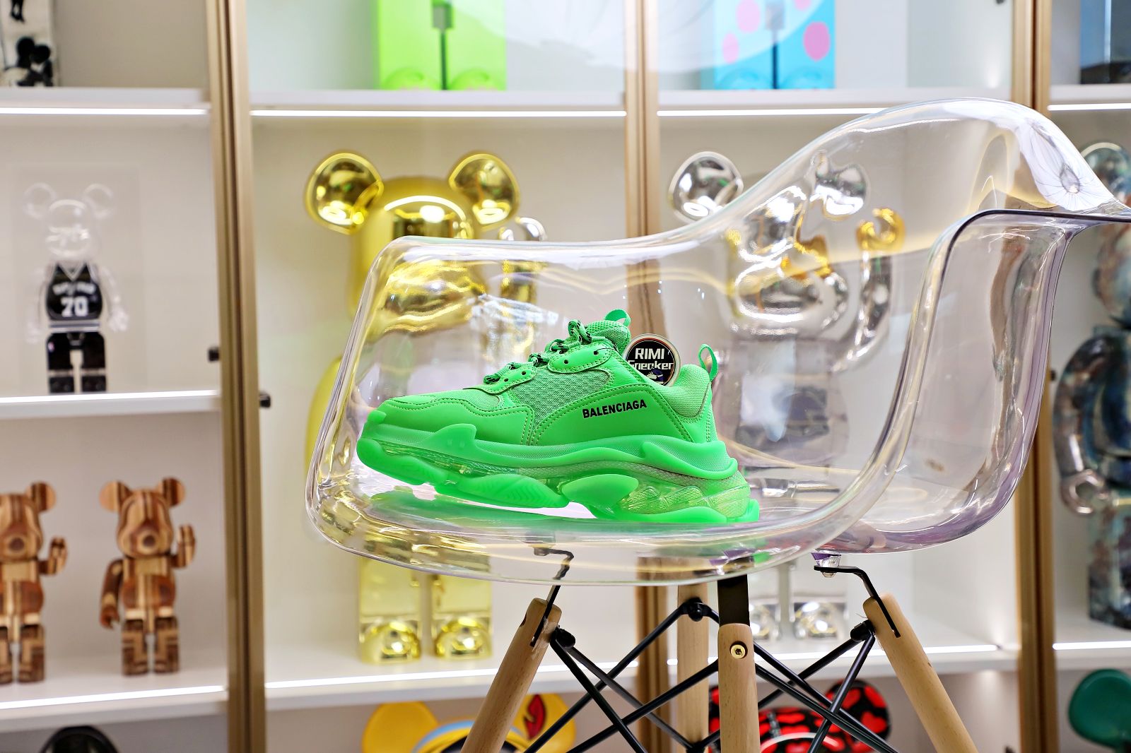 Ba1en*iaga Triple S Clear Sole green