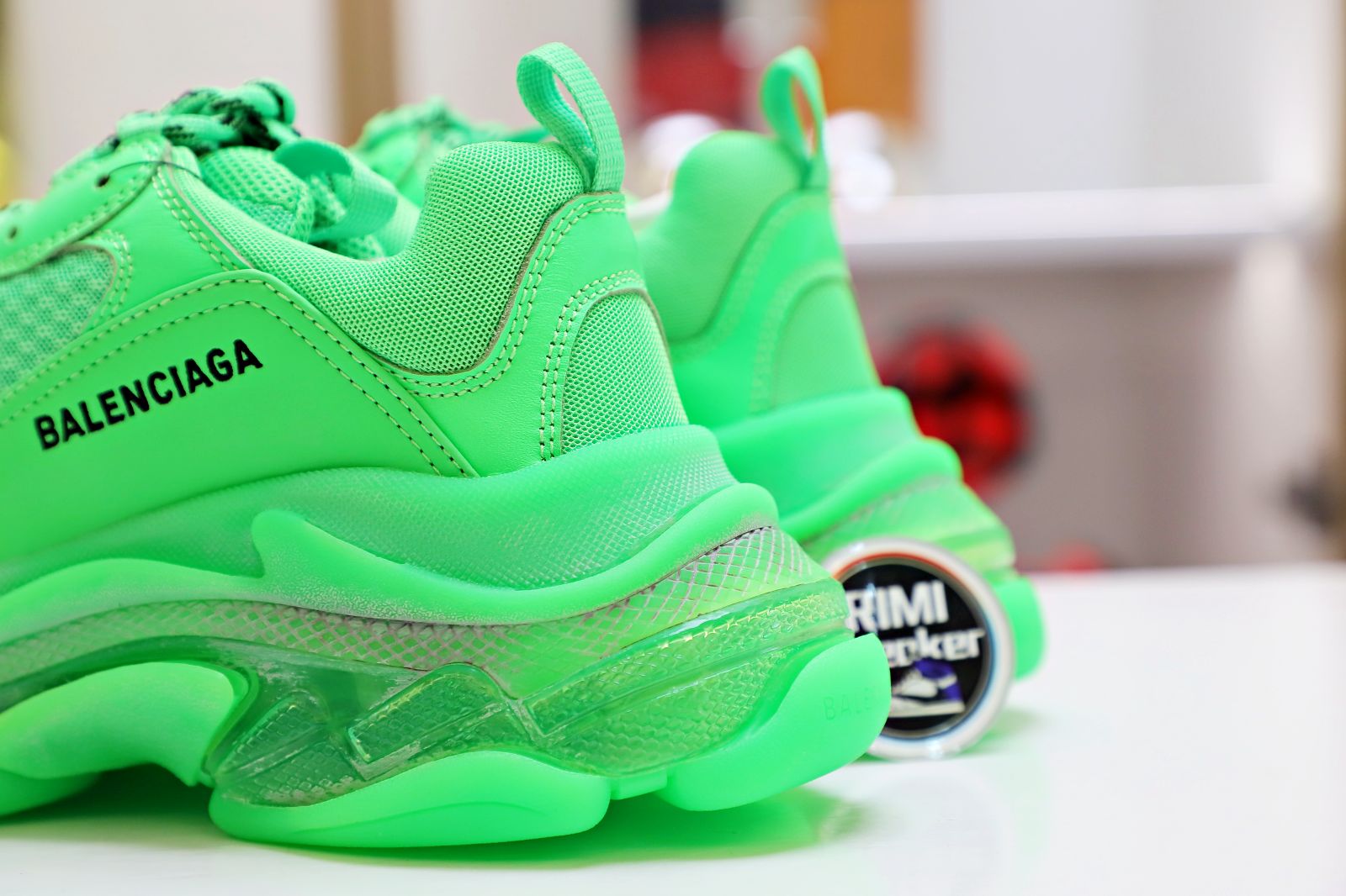 Ba1en*iaga Triple S Clear Sole green