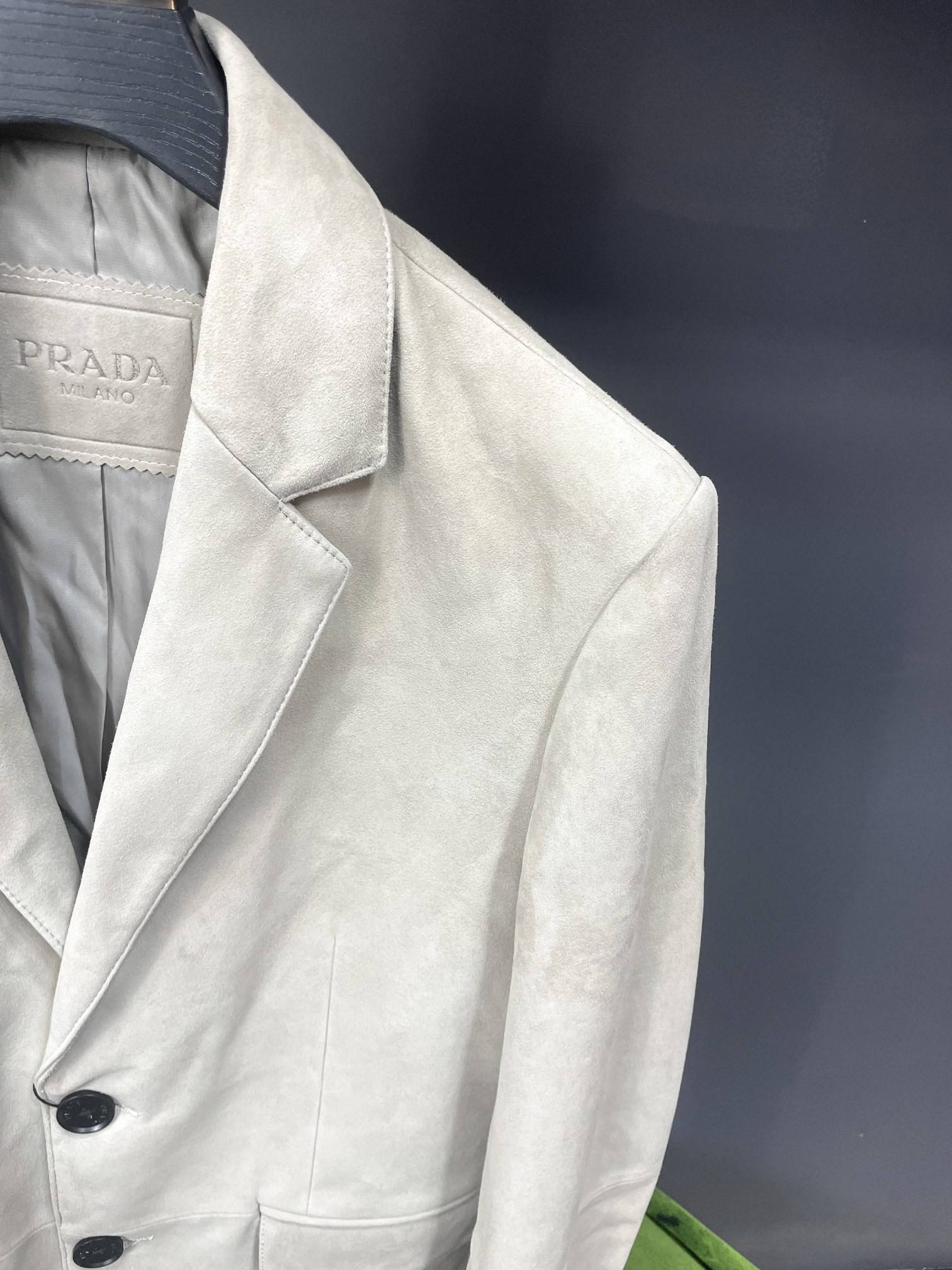 Pra*a deerskin blazer