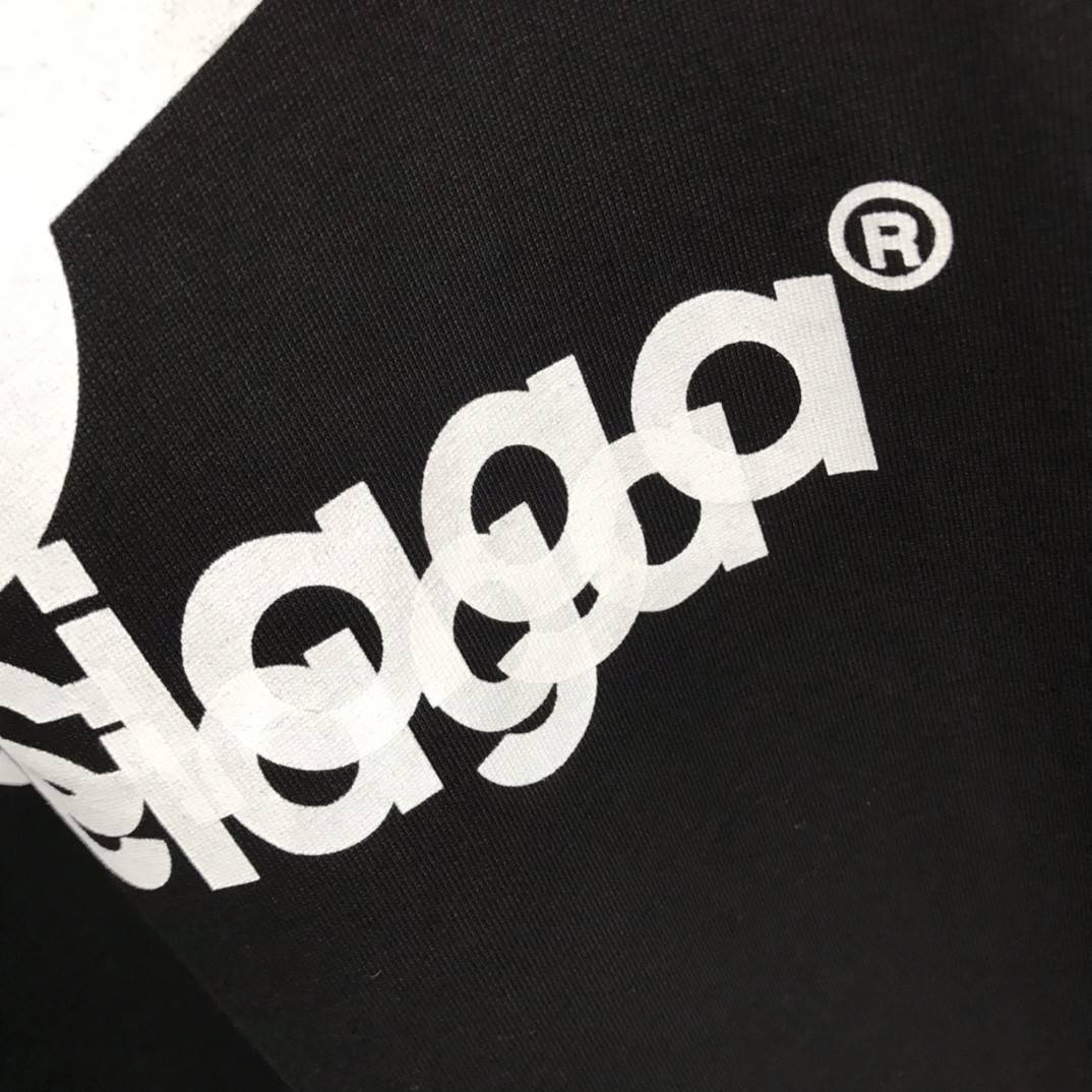 Ba1en*iaga lettered long sleeve T-shirt