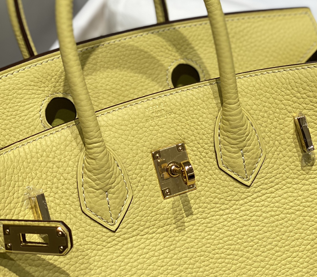 H**me5 Birkin Bag Chicken Yellow Size: 25cm