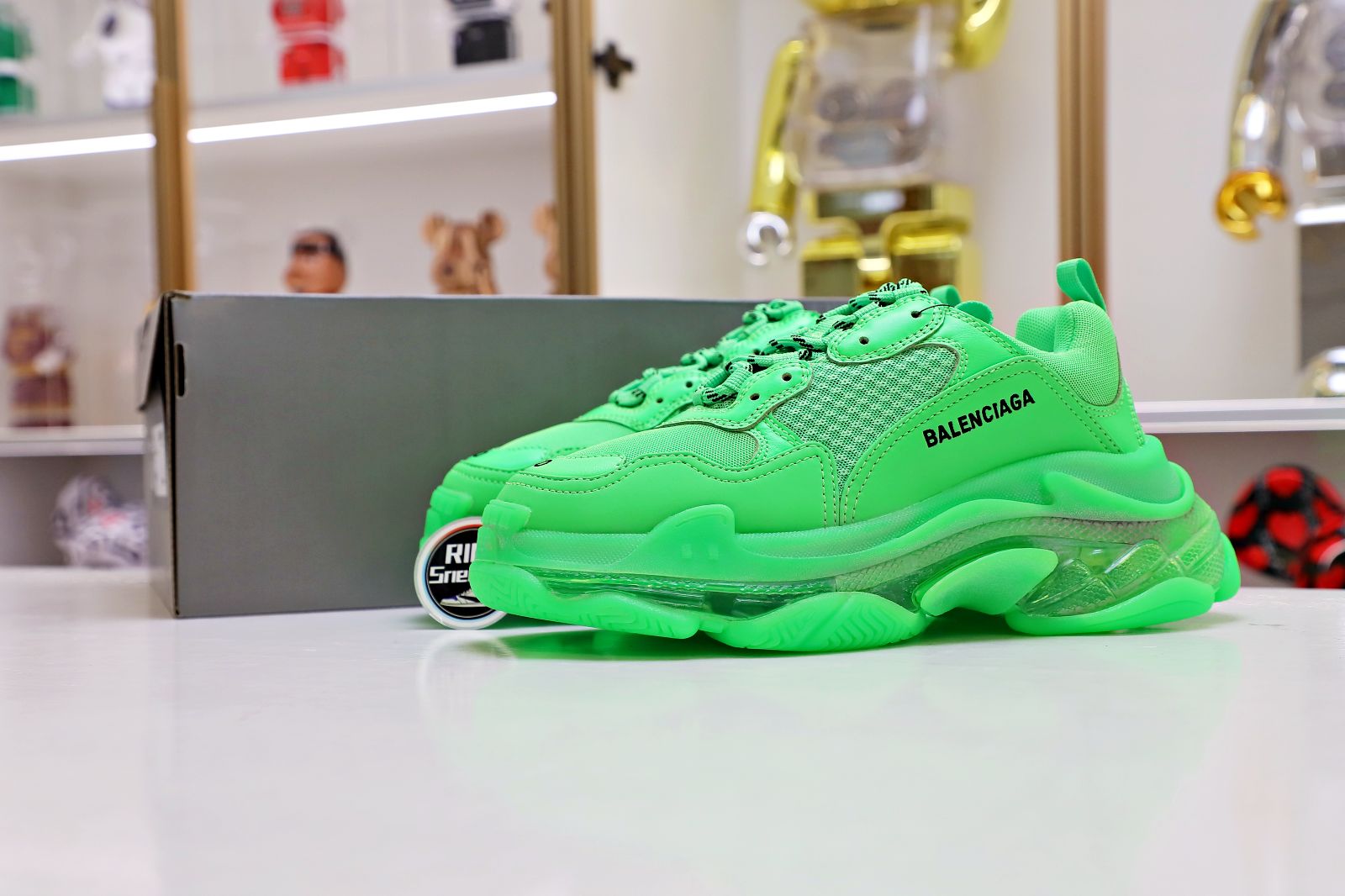 Ba1en*iaga Triple S Clear Sole green