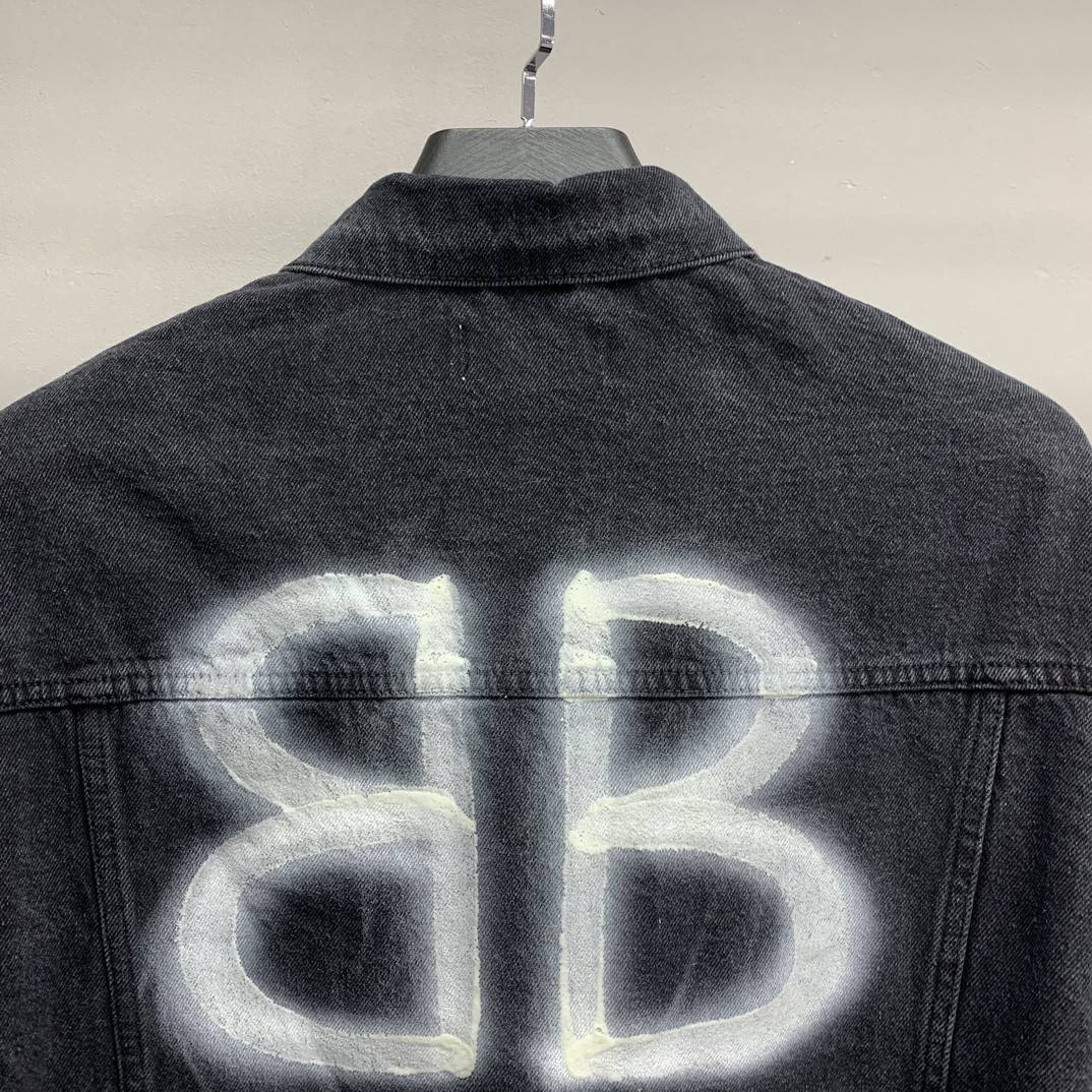 Ba1en*iaga BB letter denim jacket