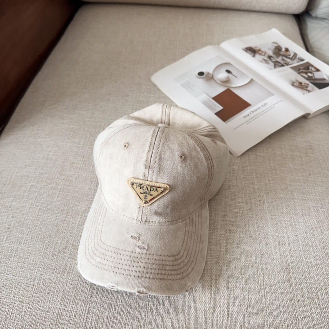 [#4811」 Pra*a baseball cap peaked ca p hat