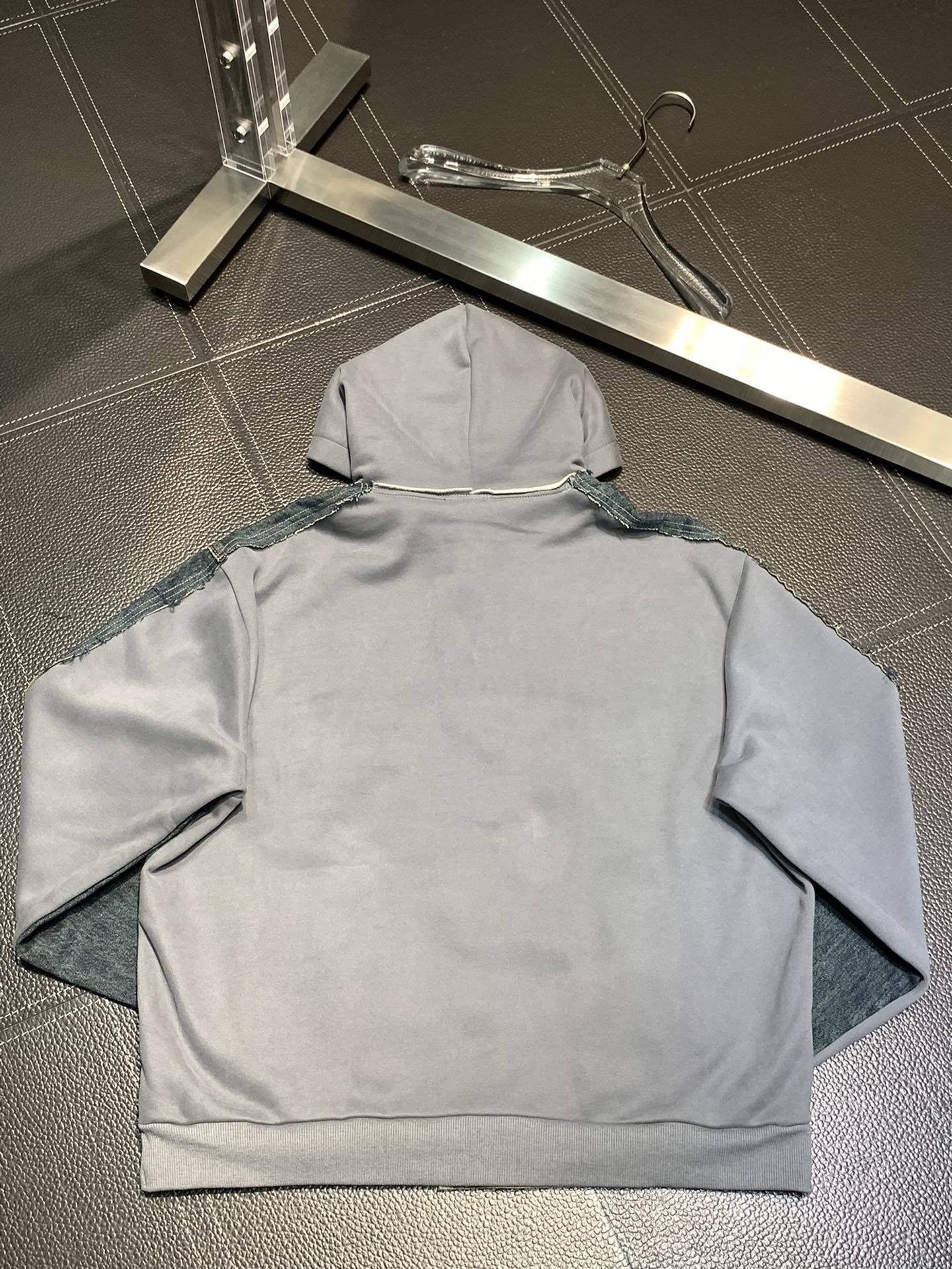 Ba1en*iaga hooded denim jacket