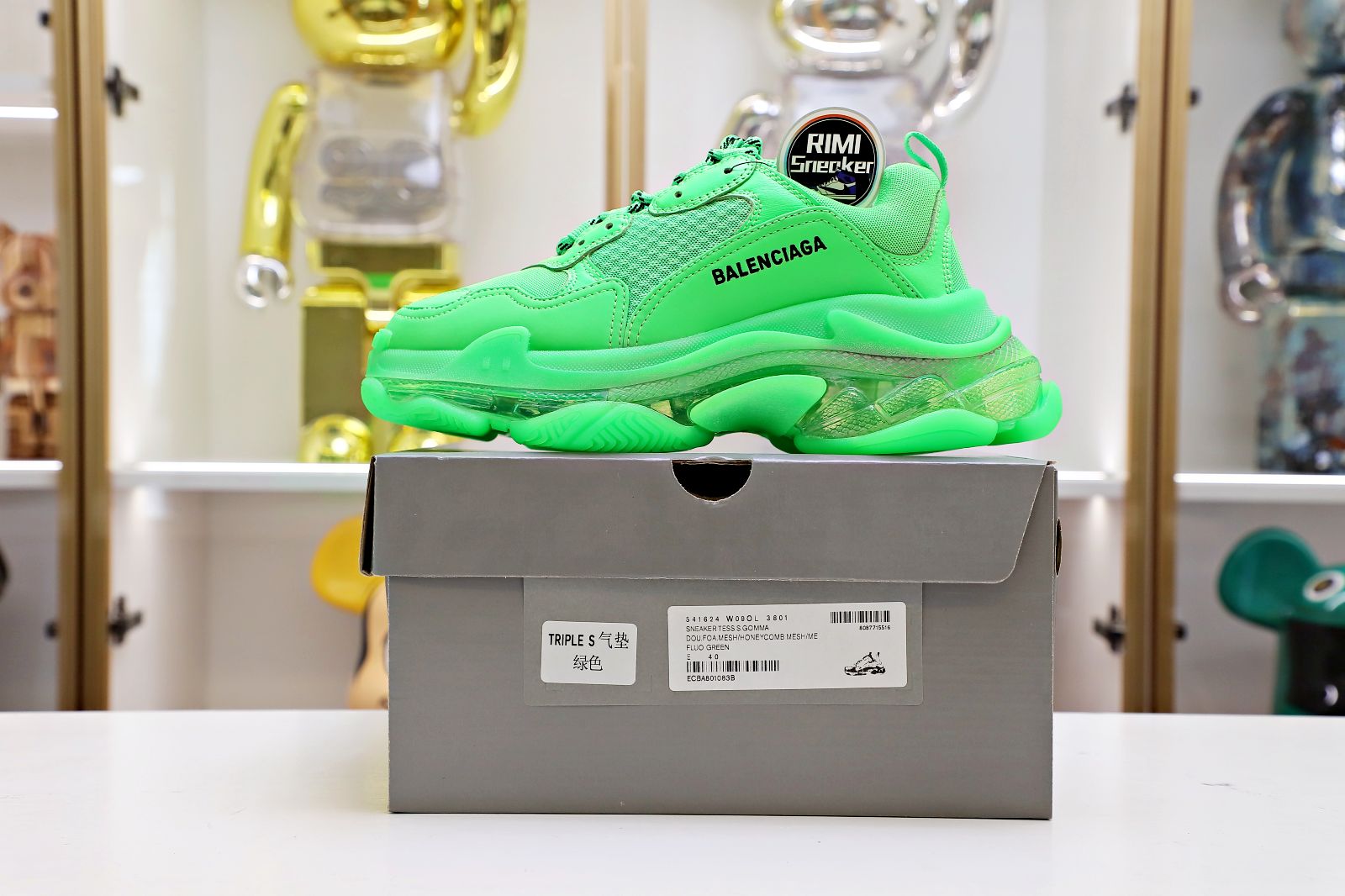 Ba1en*iaga Triple S Clear Sole green