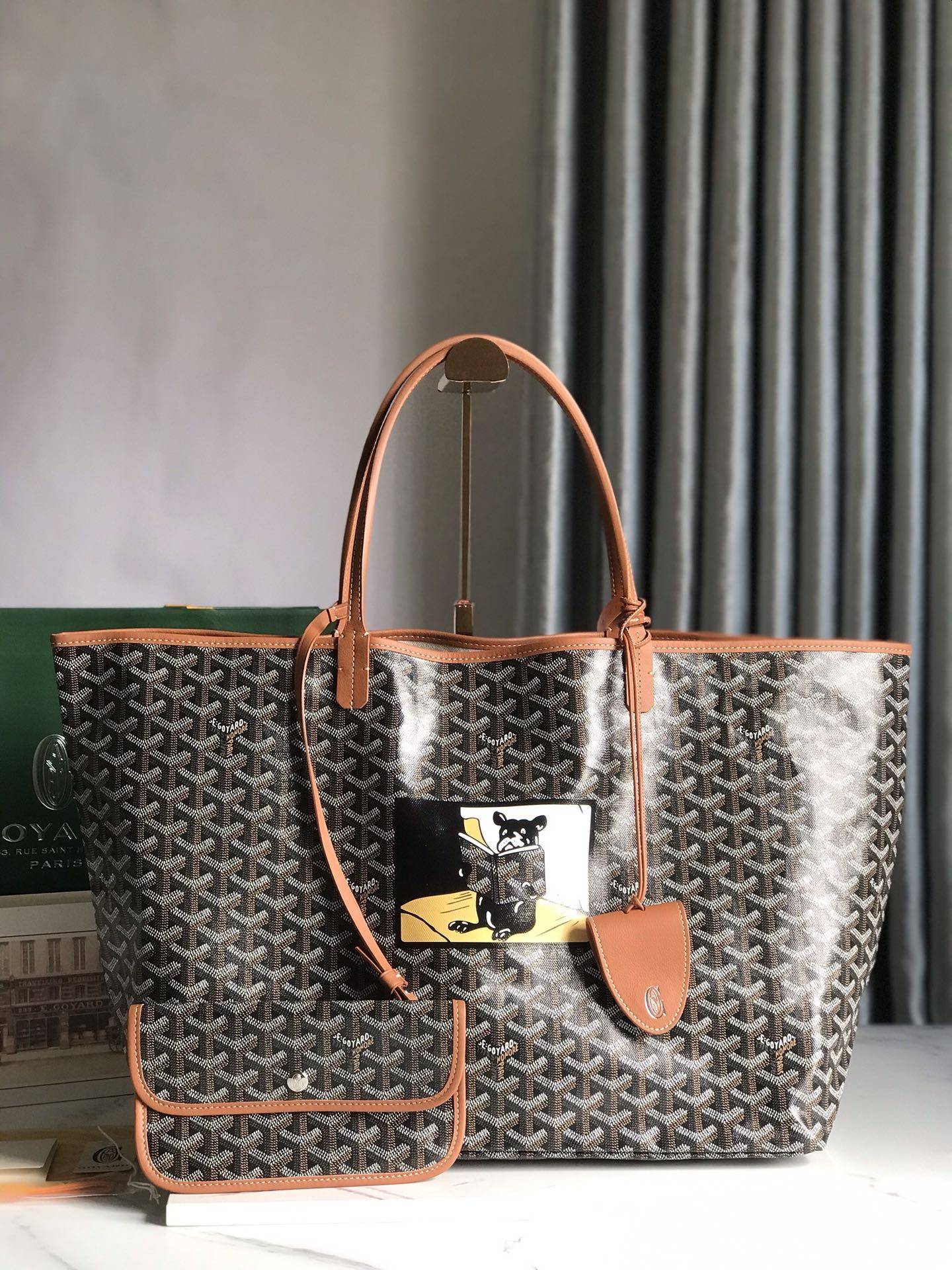 G09ard Saint L0vis GM special painted Dou style shopping bag