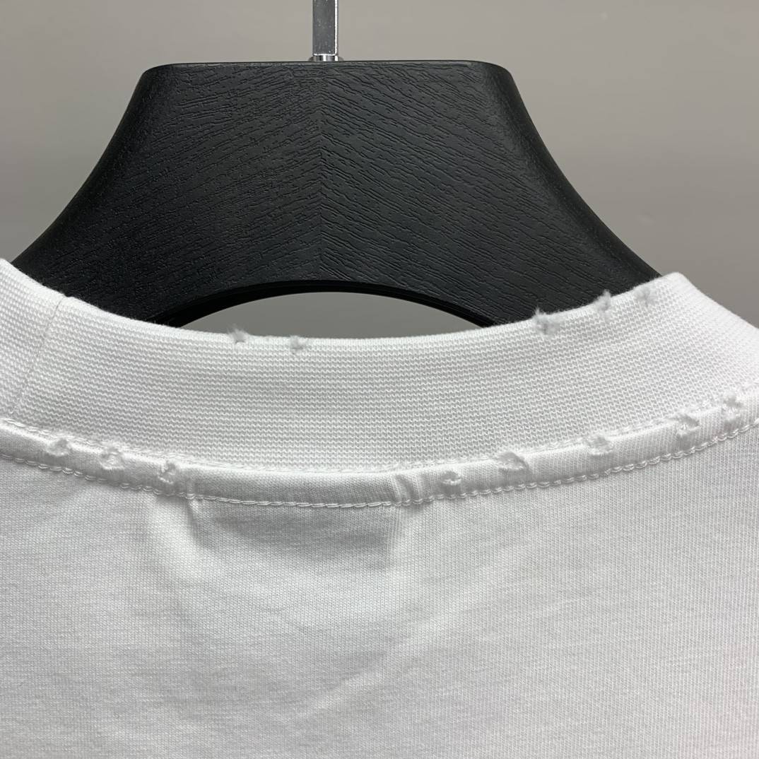 Ba1en*iaga front and back T-shirt with blurred letters