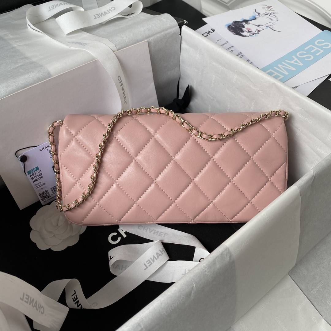 CH*EL23A Hot Selling Pearl Stick Bag AS3791, Top Quality  Size: 11.5 * 26 * 4cm