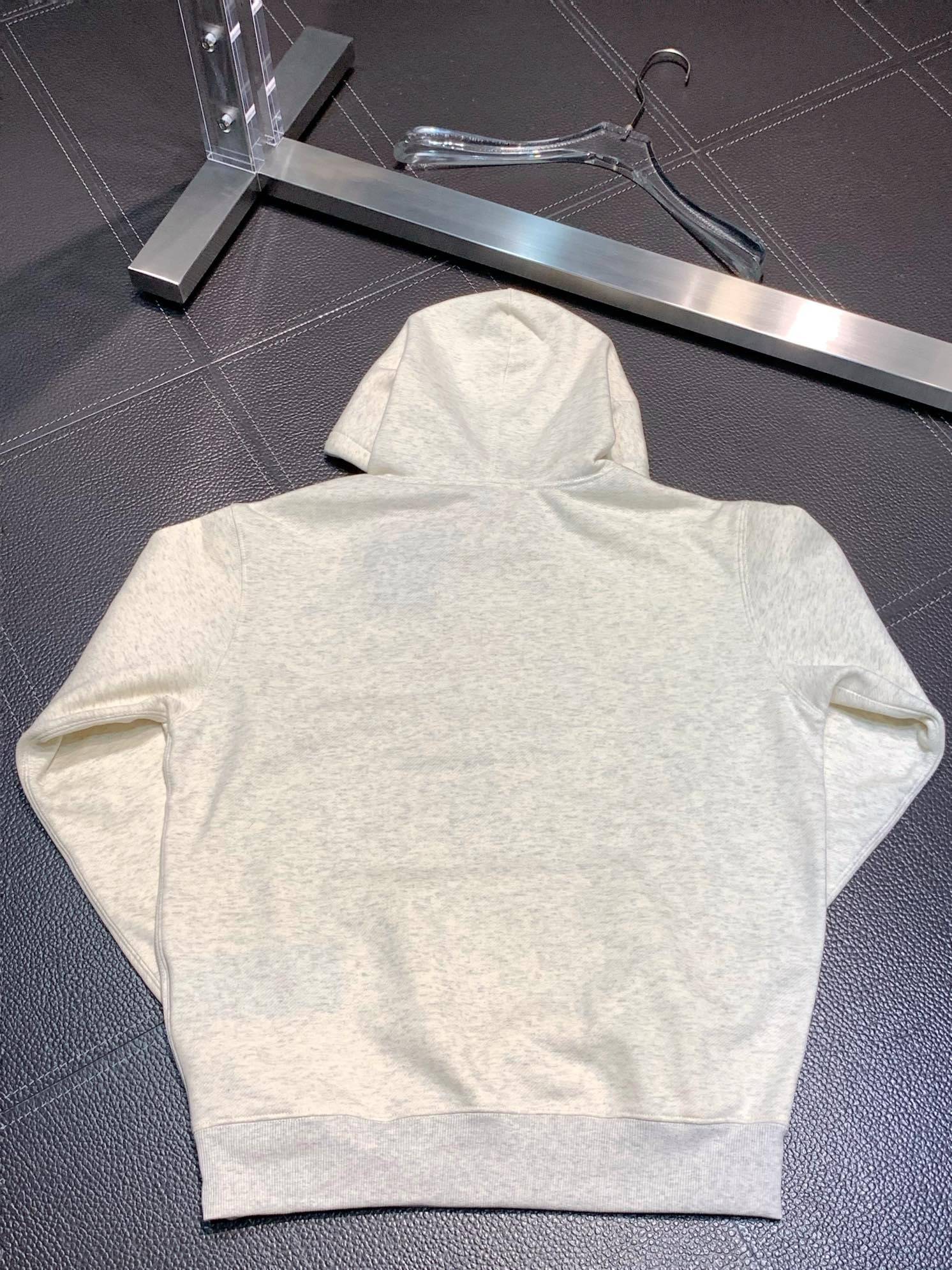 Pra*a fleece hooded sweatshirt