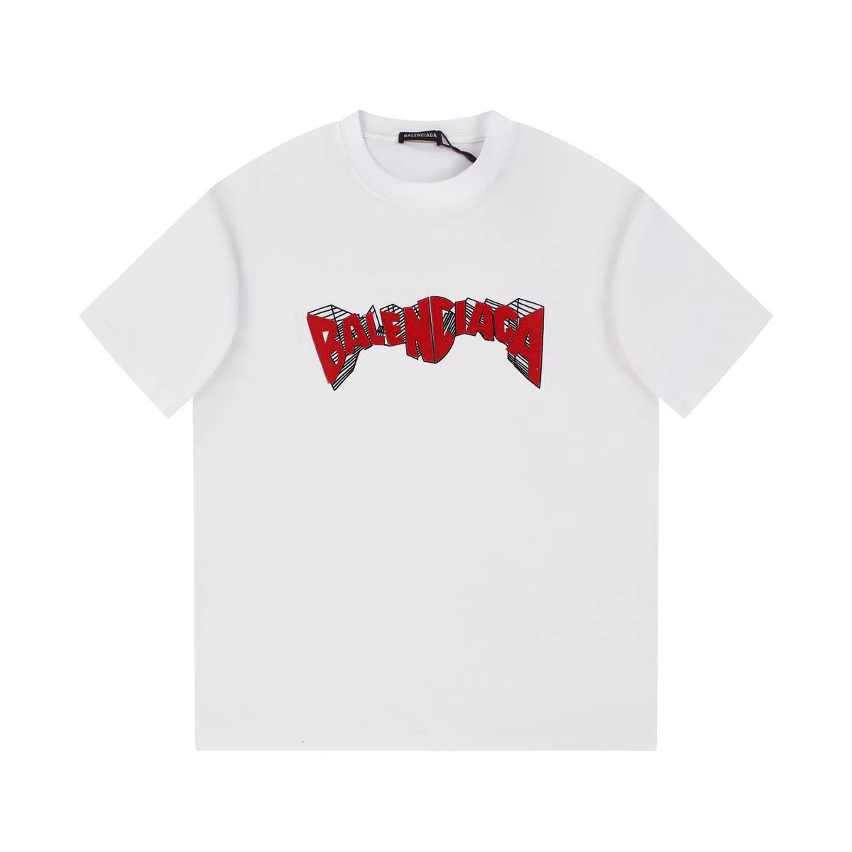 Ba1en*iaga 24s embroidered fabric t-shirt