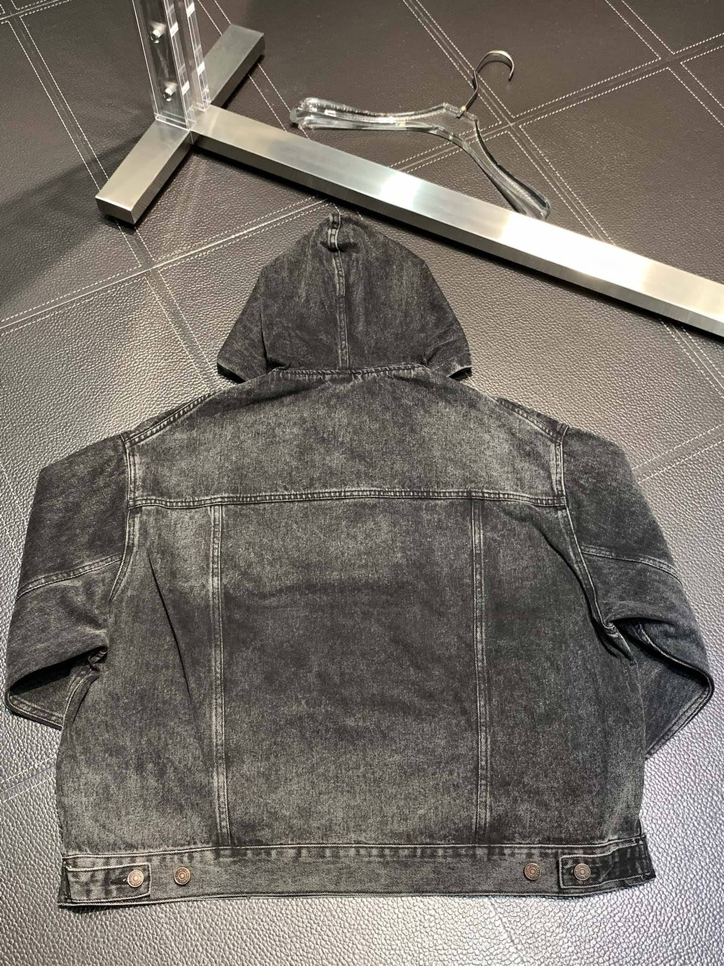 Ba1en*iaga  hooded stand collar jacket