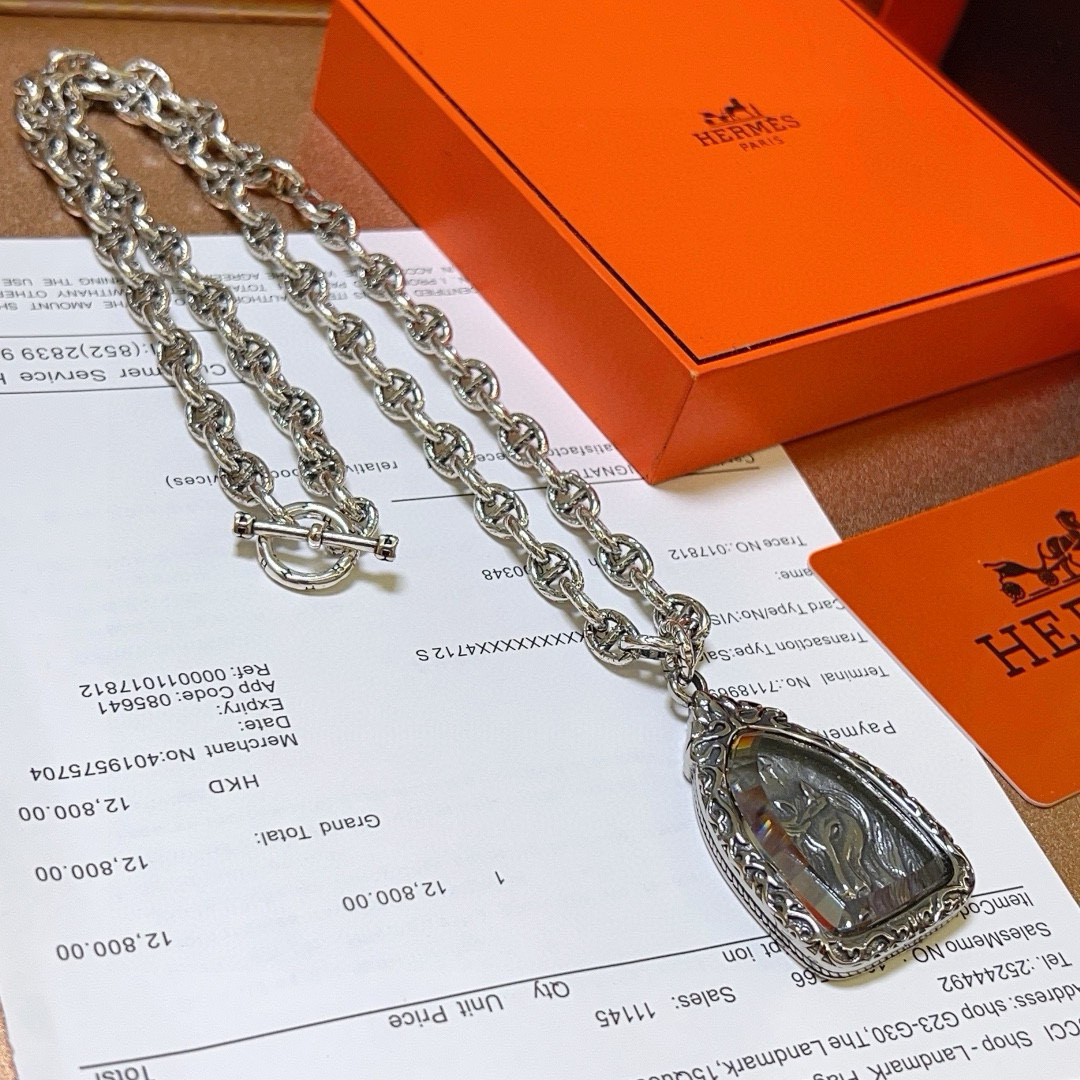 H**me5 necklace, H**me5 necklace series jewelry, imported and customized. High-end chain, classic match, a must-have for men and women!