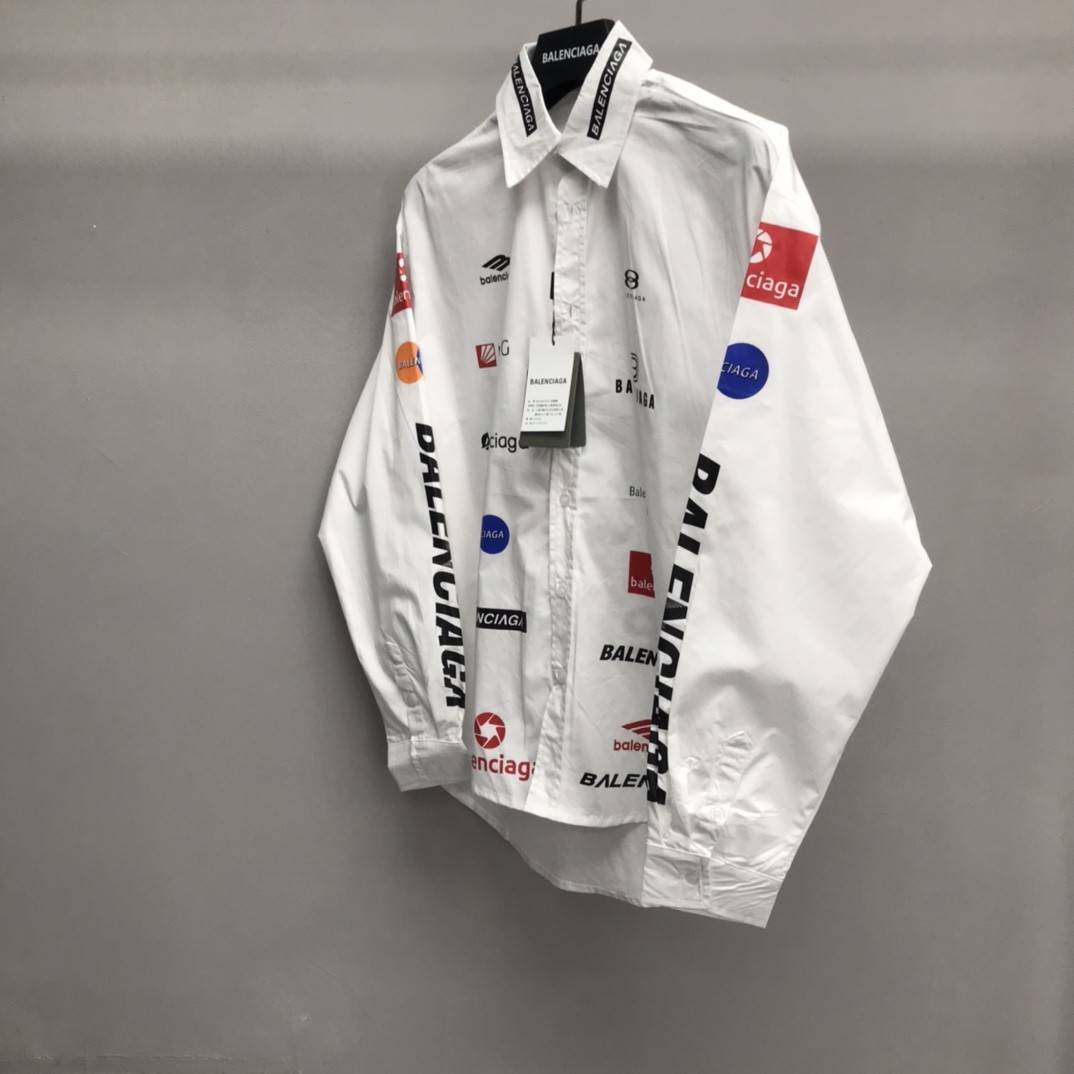 Ba1en*iaga LOGO LOGO racing style long sleeve shirt