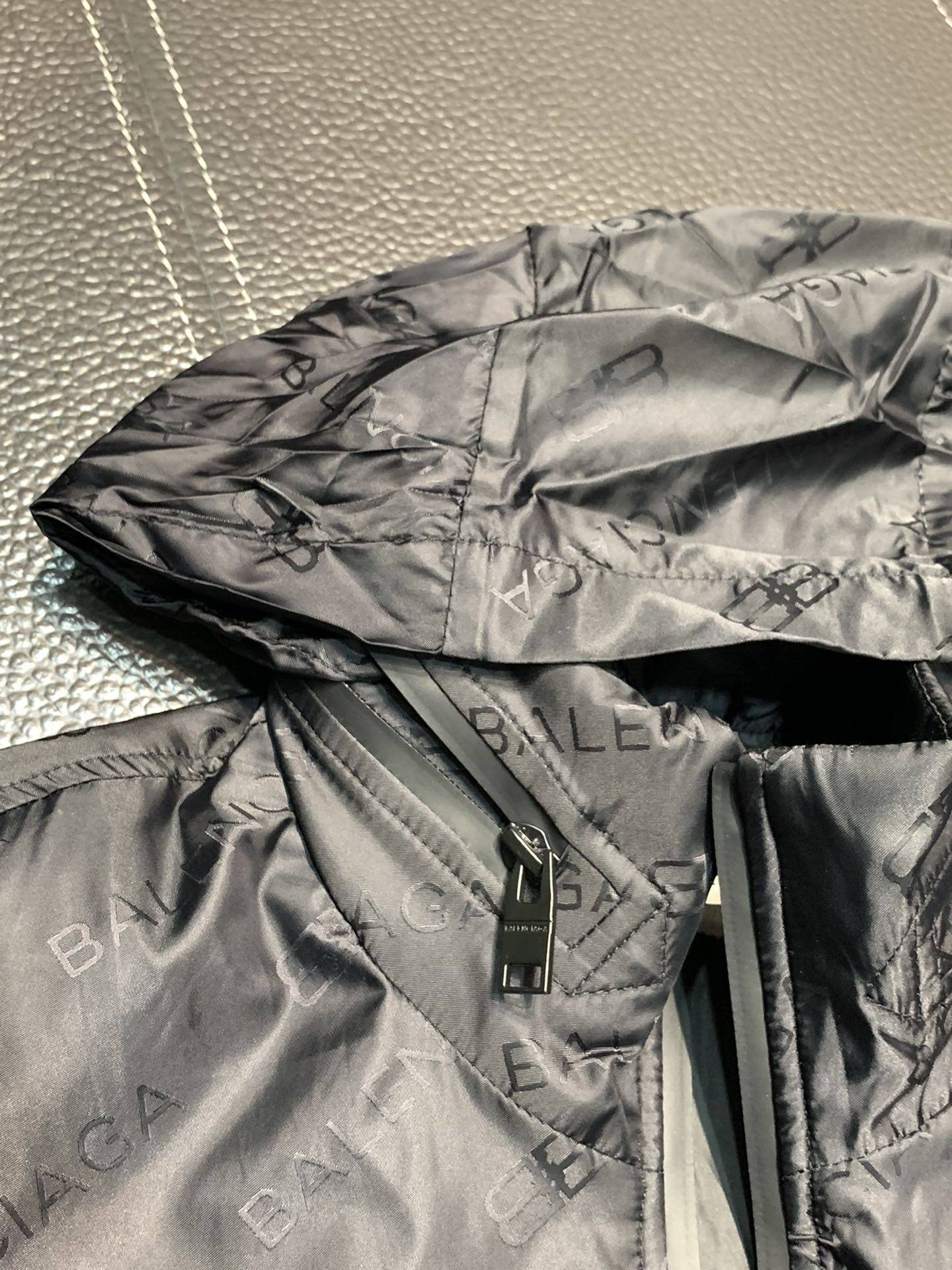 Ba1en*iaga hooded stand collar jacket