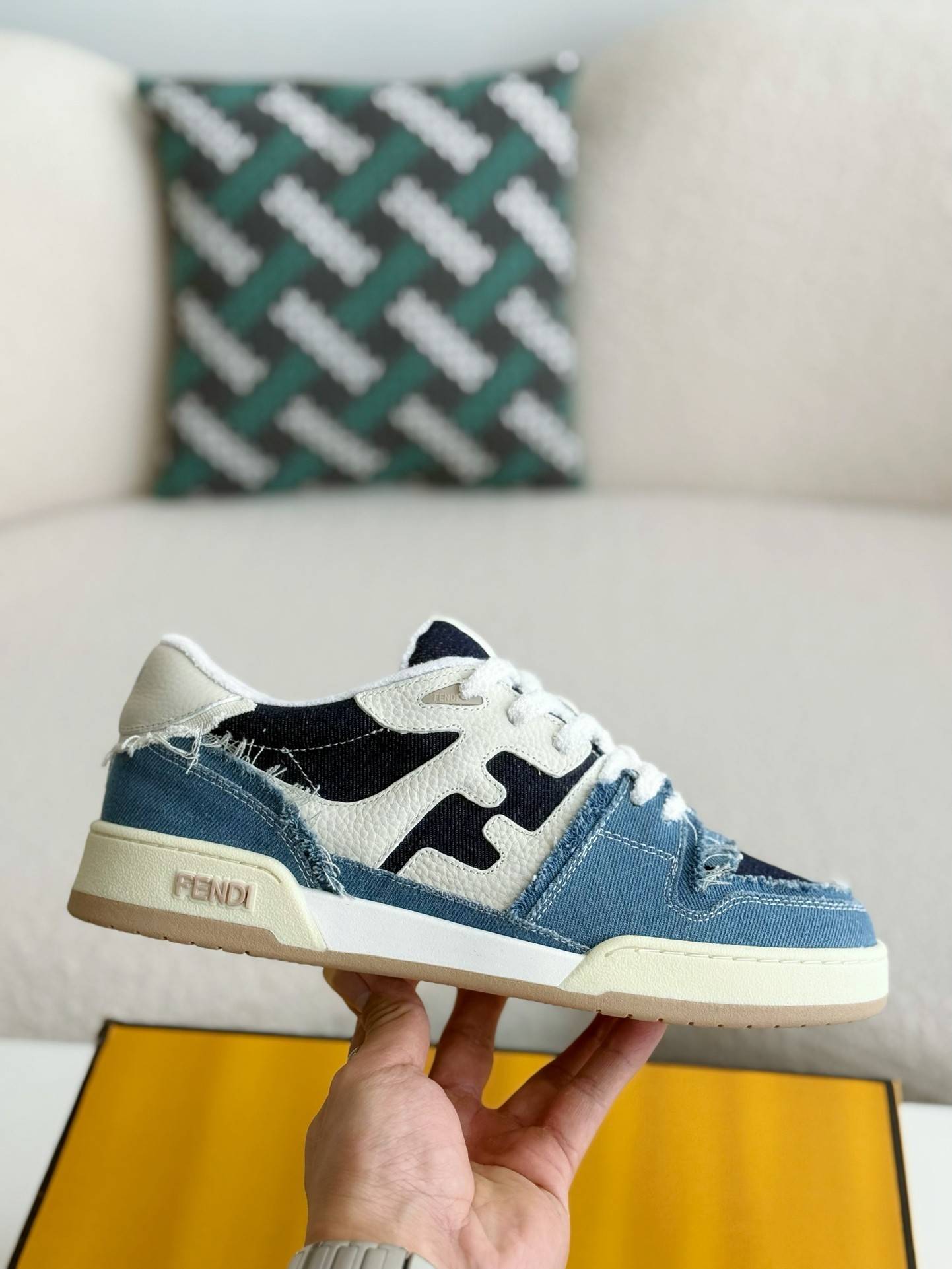 F**di Low-top denim shoes