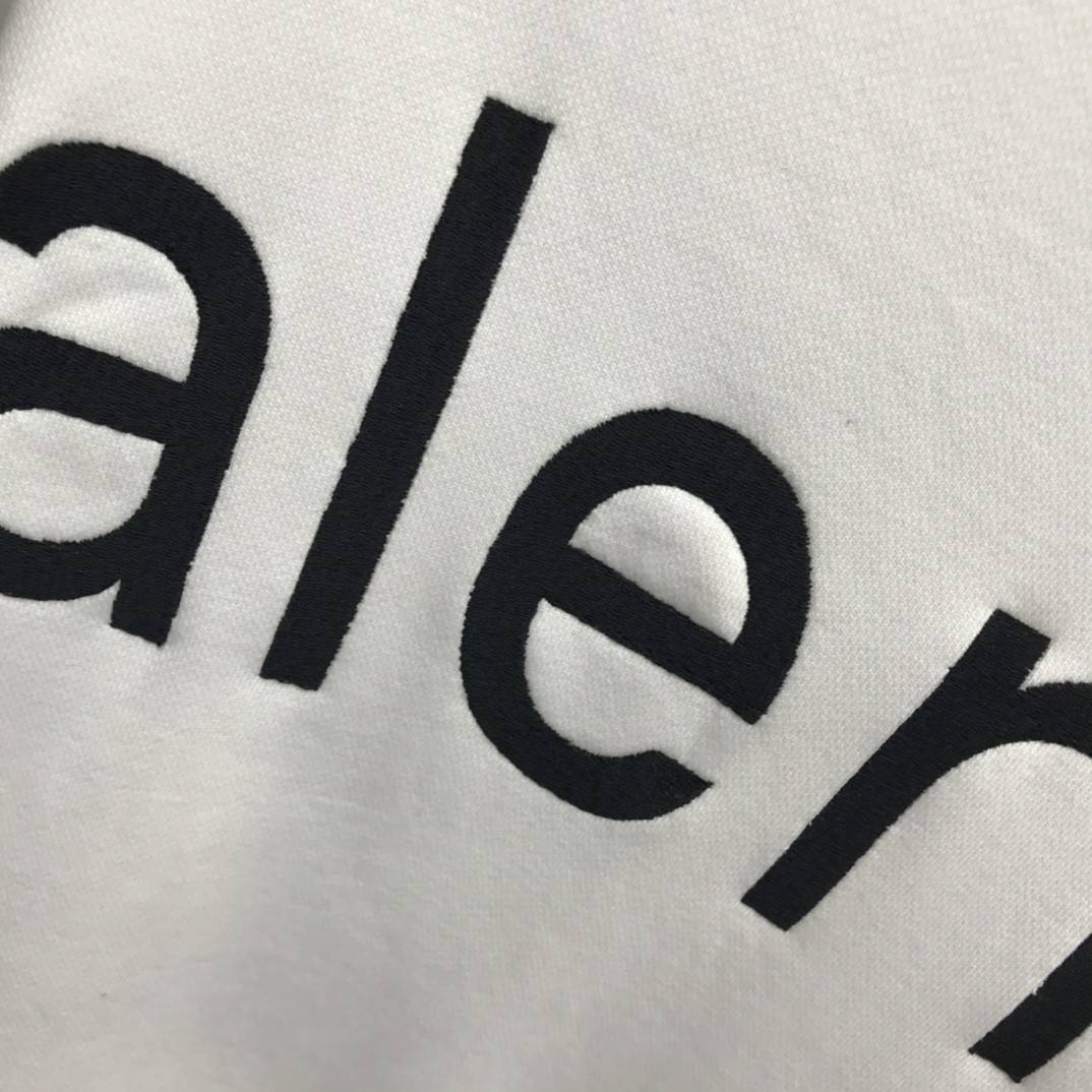 Ba1en*iaga lettered hooded sweatshirt