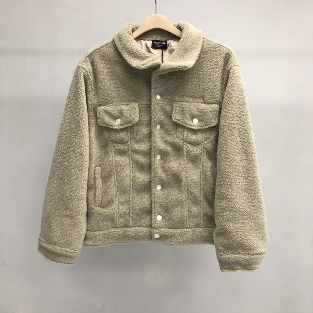 Ba1en*iaga lettered lambswool jacket