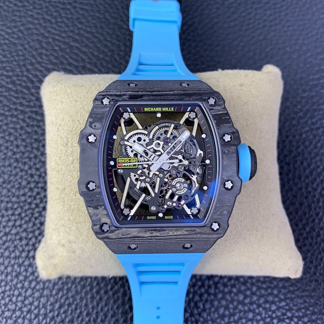 Richard Miller's ultimate version of the integrated white sapphire shock-absorbing movement RM35