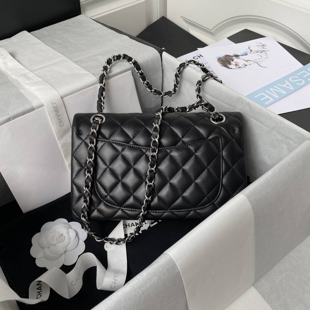 CH*ELClassic Flap Bag A01113, Top Quality,  Medium Size: 23cm