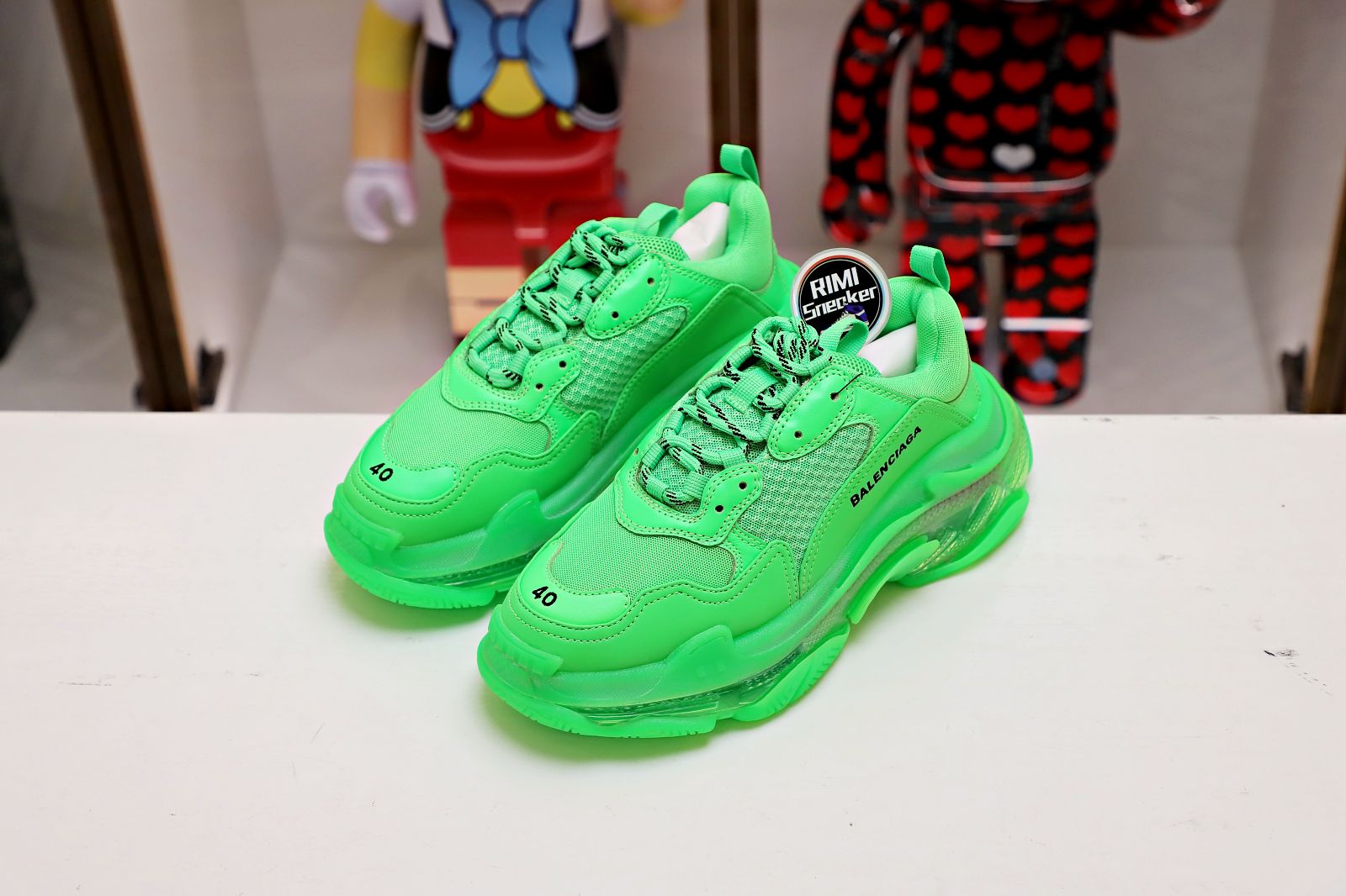 Ba1en*iaga Triple S Clear Sole green