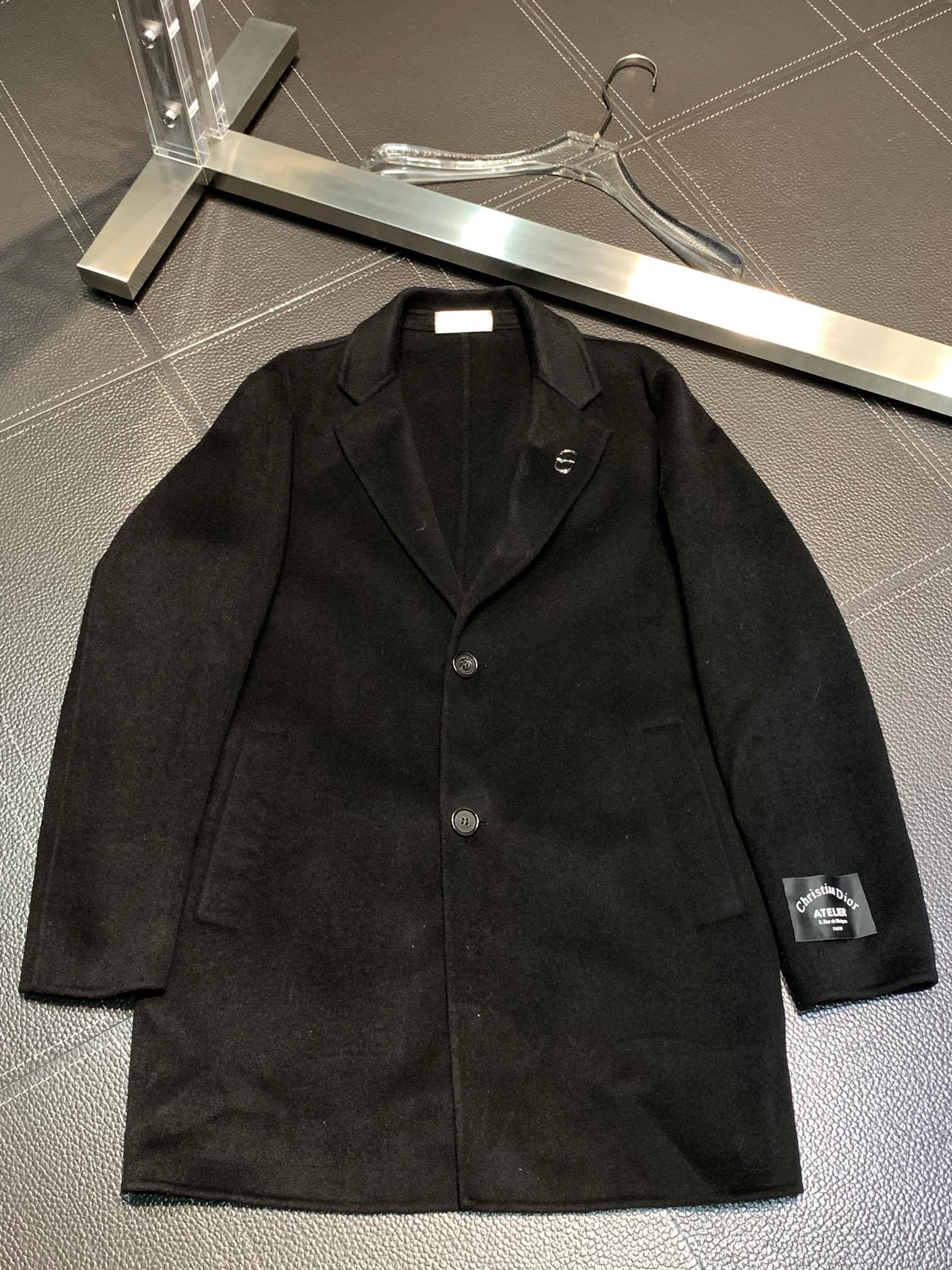 D10r men's lambswool coat