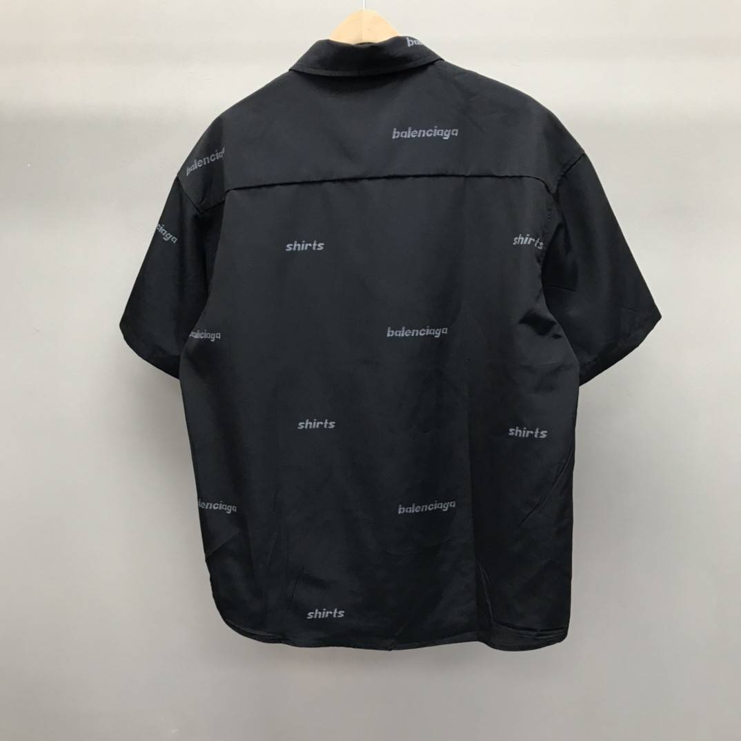 Ba1en*iaga bullet screen short sleeve shirt