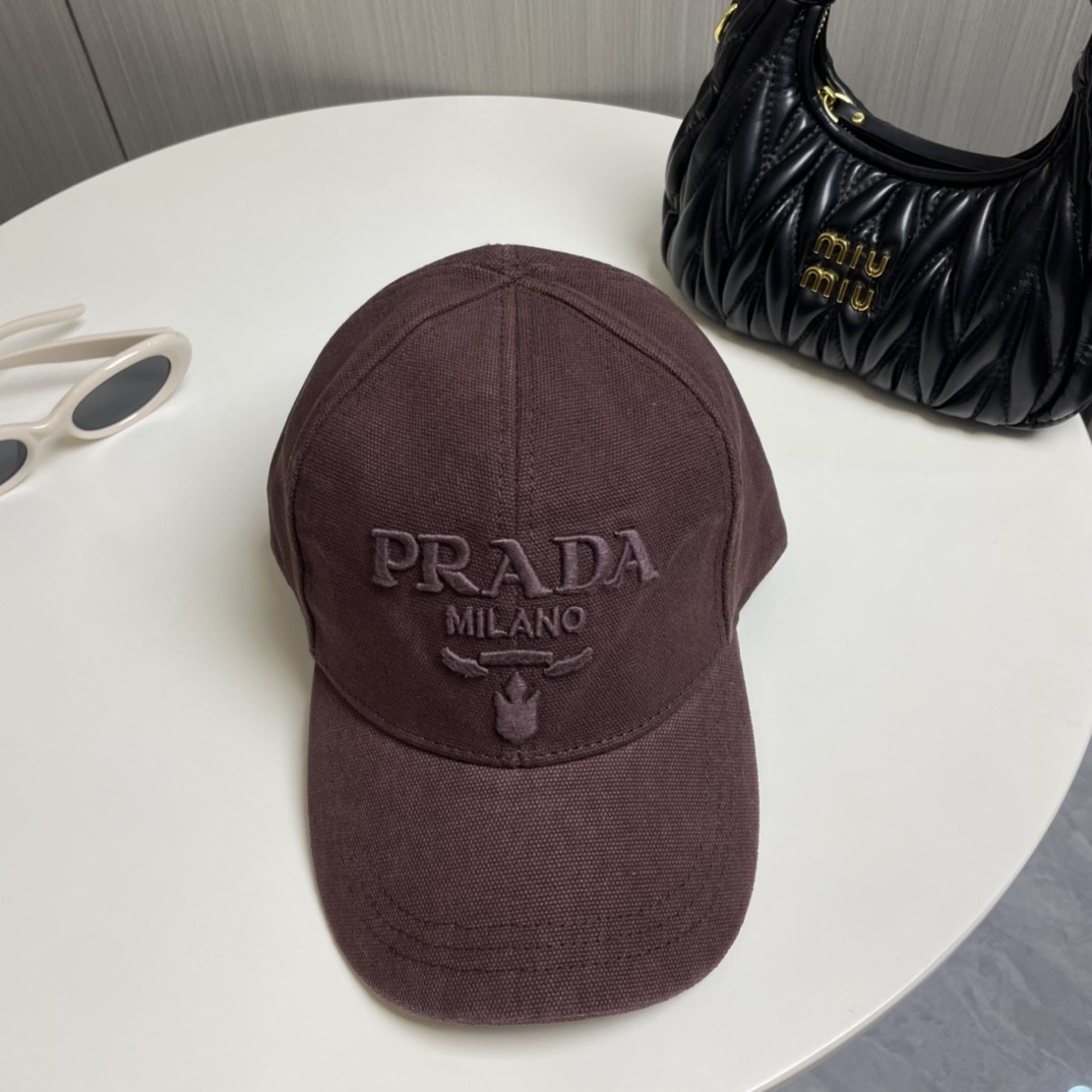 [#4805] Pra*a baseball cap peaked ca p hat