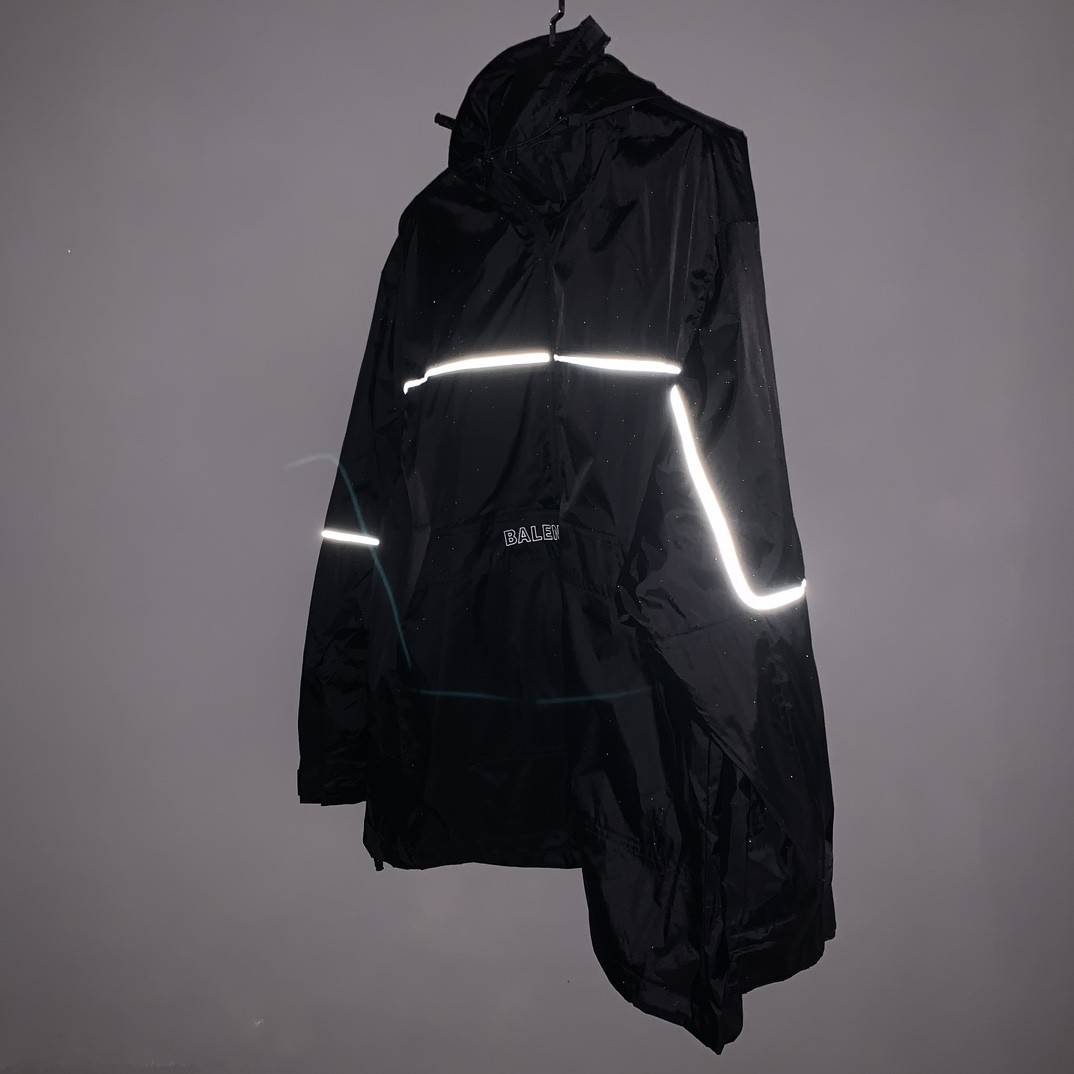 Ba1en*iaga BLCG reflective half zipper jacket