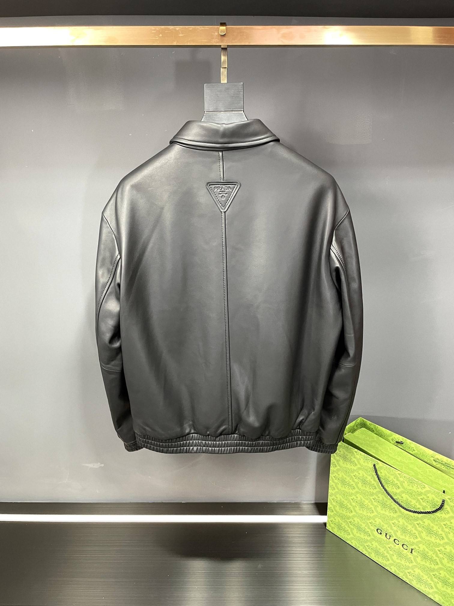 Pra*a Paris catwalk style leather jacket